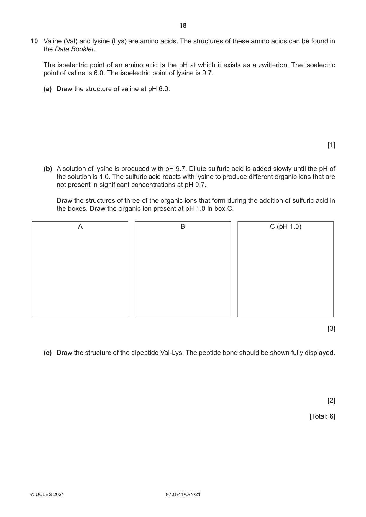 Cambridge A Level Chemistry 9701 2021 Oct/Nov Paper 4 · Variant 1 question paper, page 18 of 20