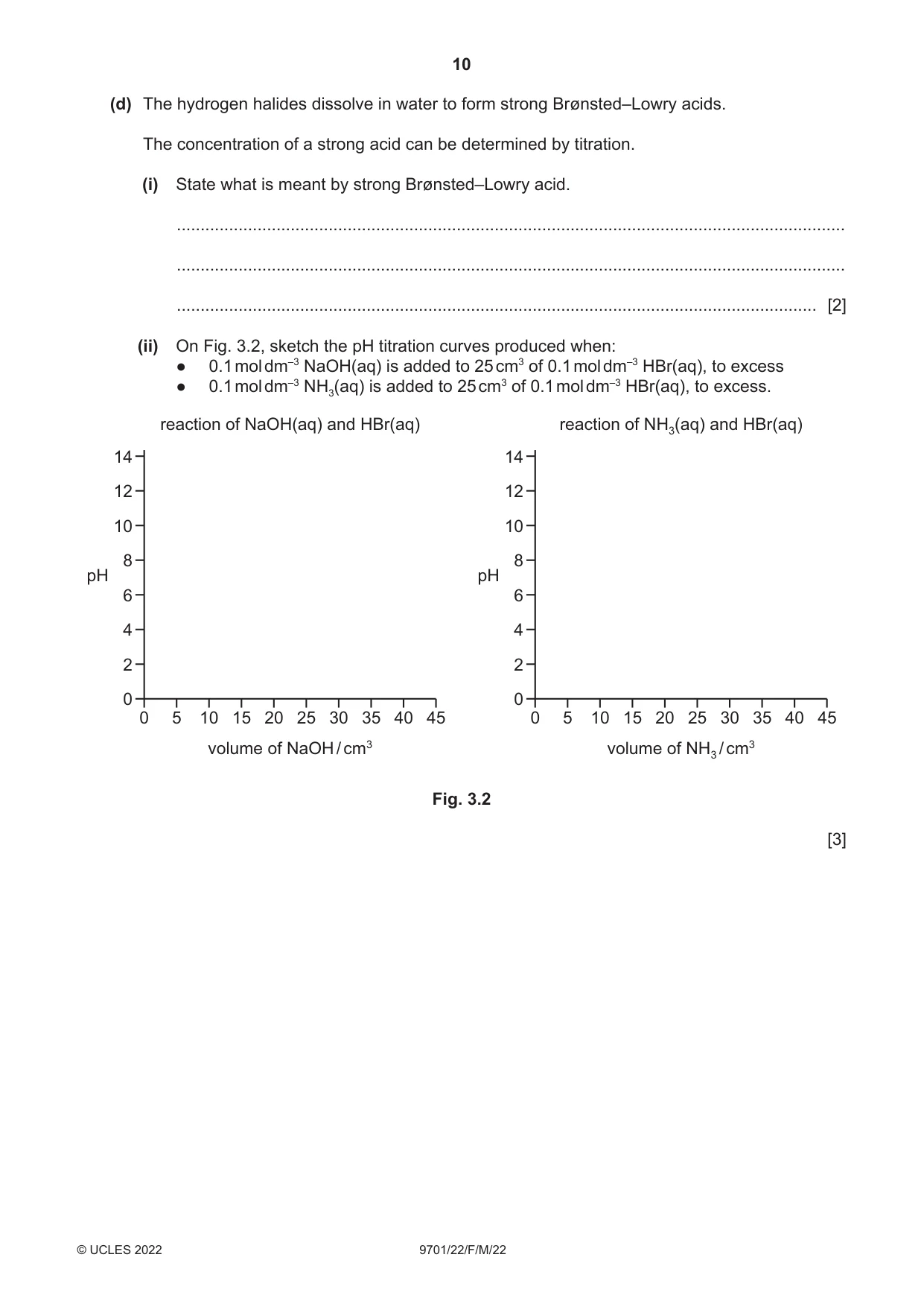 Cambridge A Level Chemistry 9701 2022 Feb/March Paper 2 · Variant 2 question paper, page 10 of 16