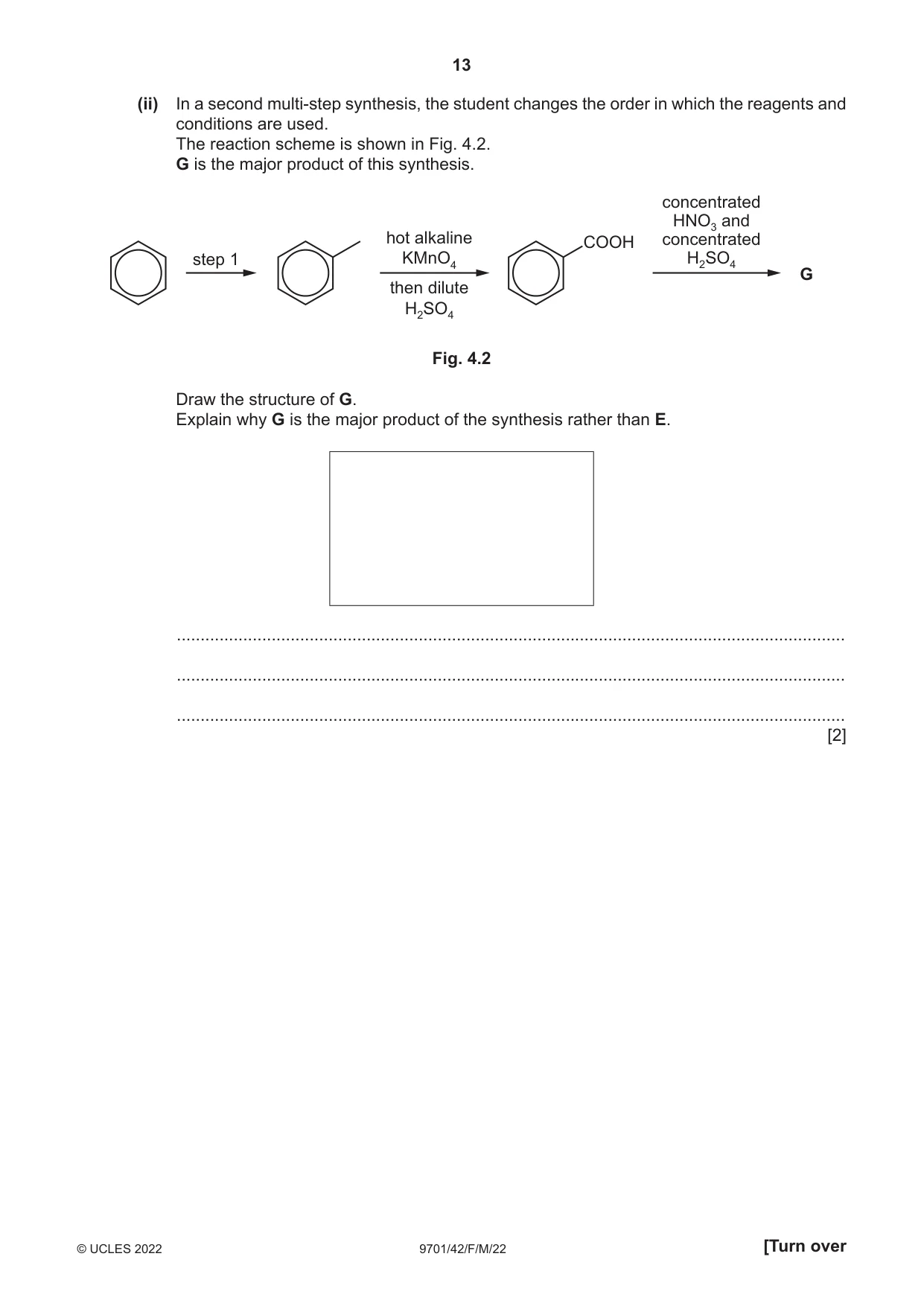 Cambridge A Level Chemistry 9701 2022 Feb/March Paper 4 · Variant 2 question paper, page 13 of 28
