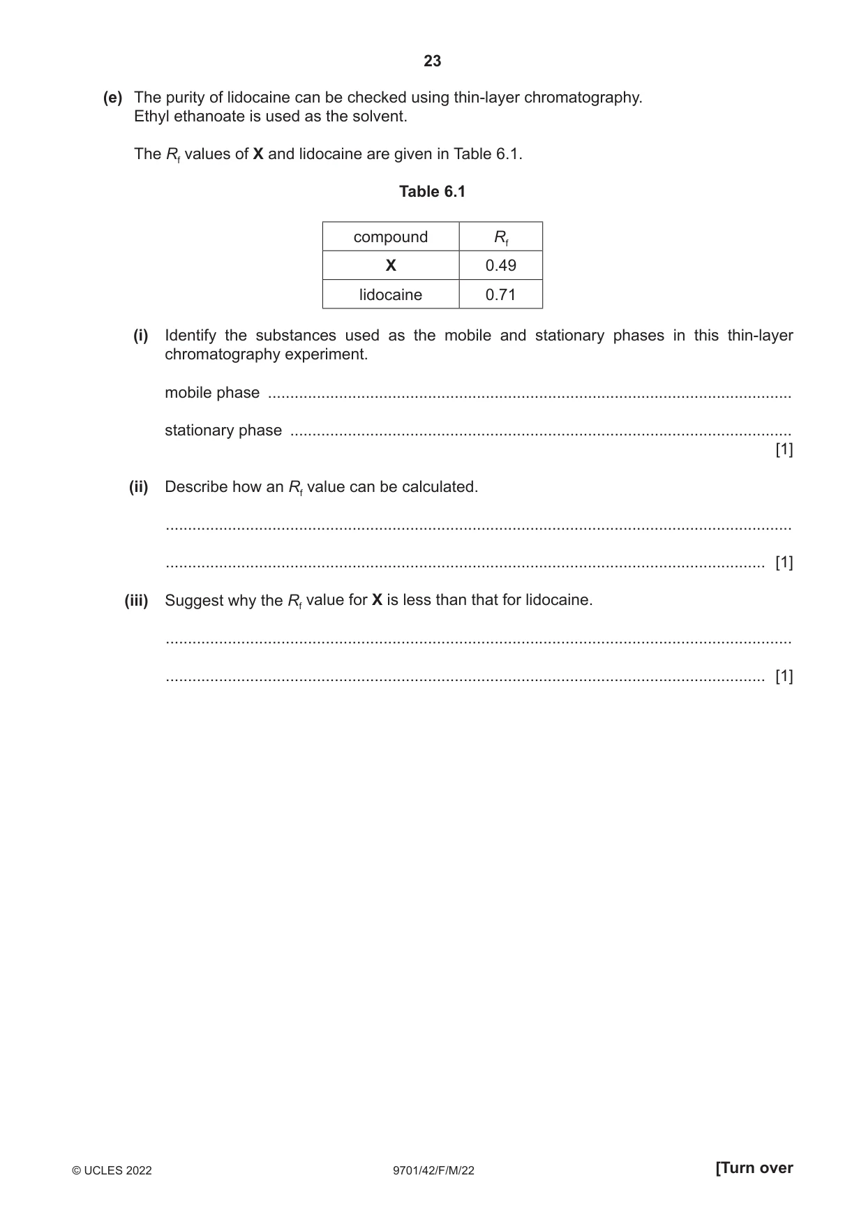 Cambridge A Level Chemistry 9701 2022 Feb/March Paper 4 · Variant 2 question paper, page 23 of 28