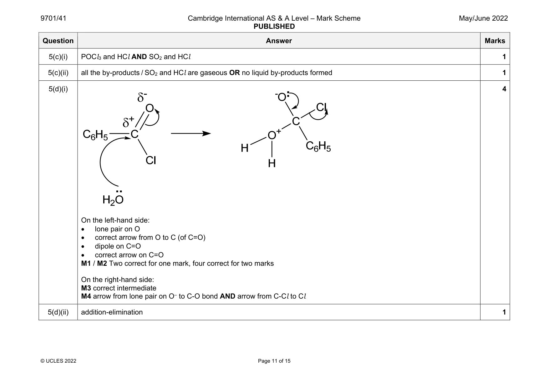 Mark scheme, page 11 of 15