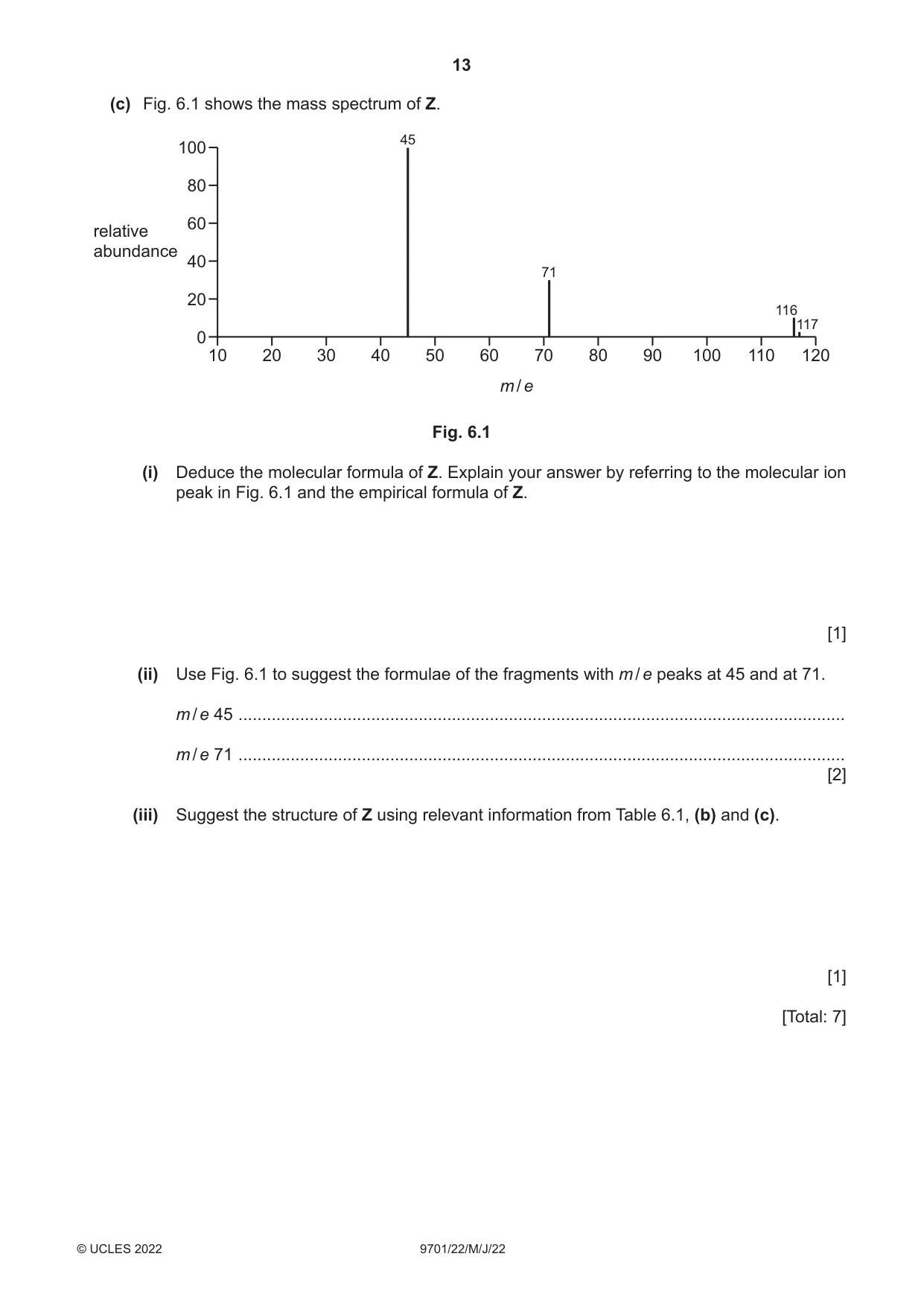 Cambridge A Level Chemistry 9701 2022 May/June Paper 2 · Variant 2 question paper, page 13 of 16