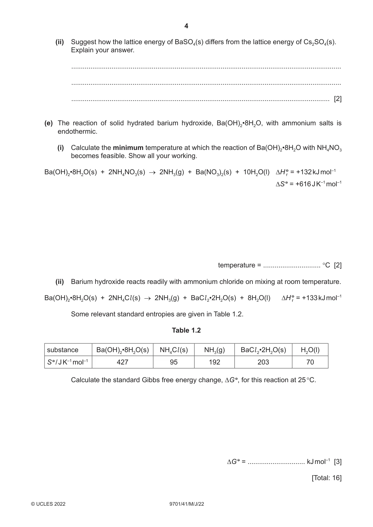 Cambridge A Level Chemistry 9701 2022 May/June Paper 4 · Variant 1 question paper, page 4 of 24