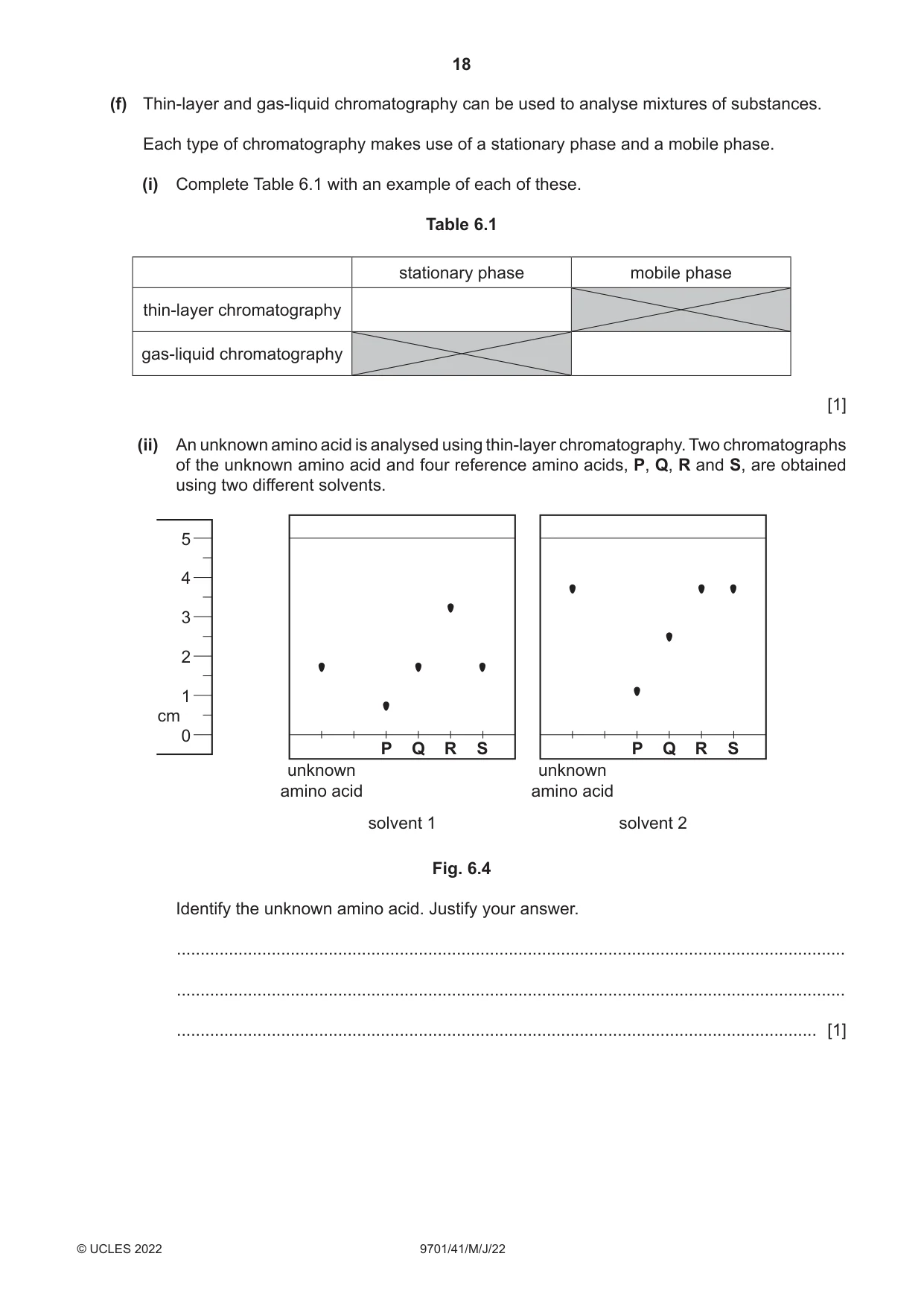 Cambridge A Level Chemistry 9701 2022 May/June Paper 4 · Variant 1 question paper, page 18 of 24