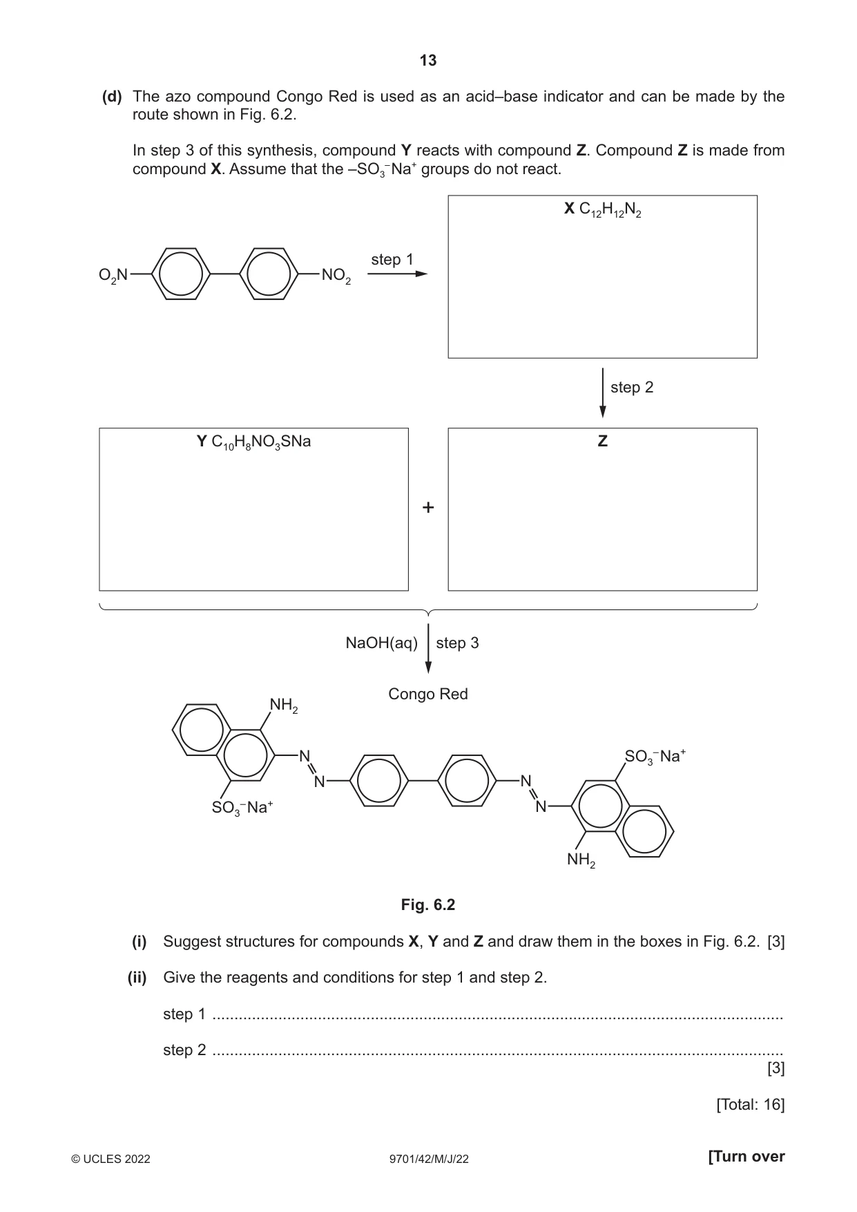 Cambridge A Level Chemistry 9701 2022 May/June Paper 4 · Variant 2 question paper, page 13 of 24