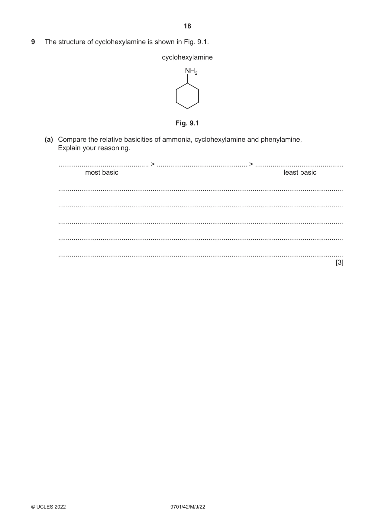 Cambridge A Level Chemistry 9701 2022 May/June Paper 4 · Variant 2 question paper, page 18 of 24