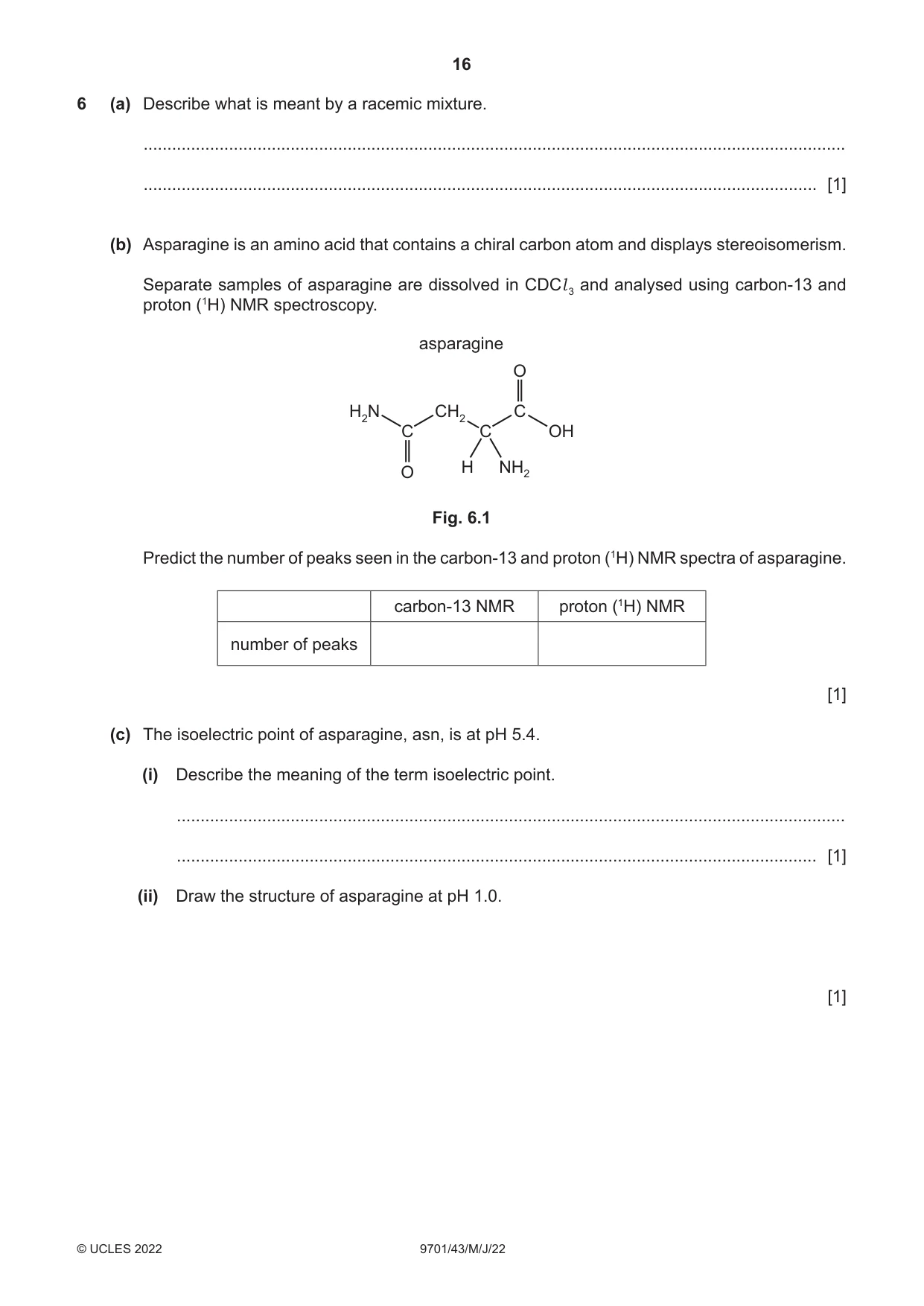 Cambridge A Level Chemistry 9701 2022 May/June Paper 4 · Variant 3 question paper, page 16 of 24