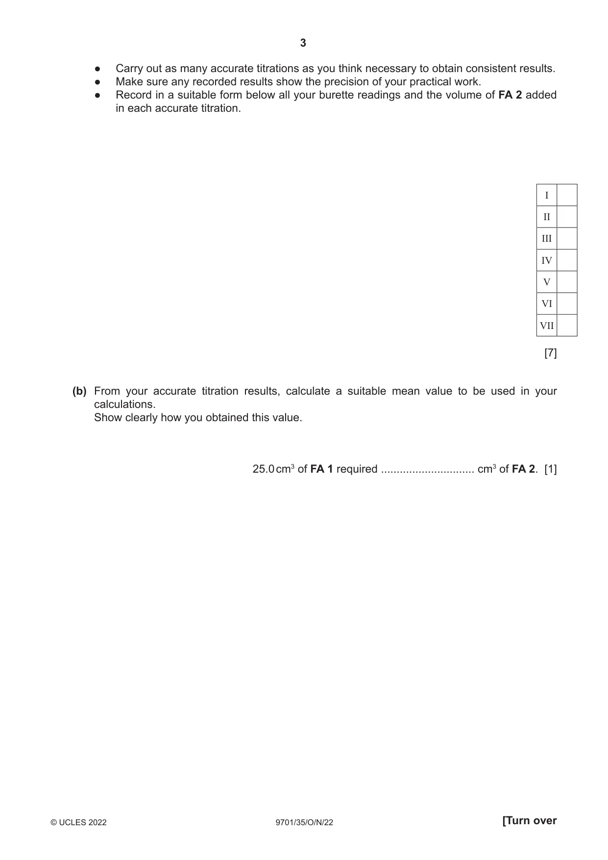 Cambridge A Level Chemistry 9701 2022 Oct/Nov Paper 3 · Variant 5 question paper, page 3 of 16