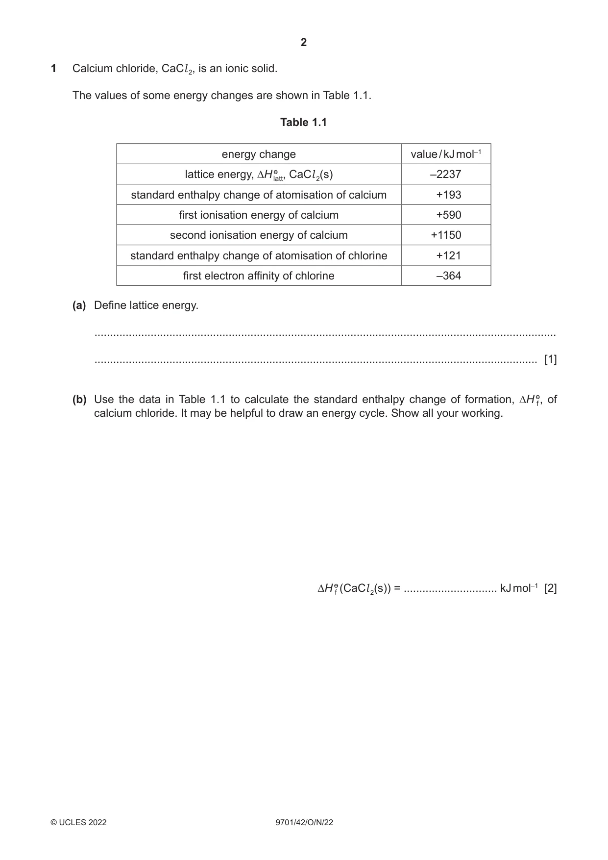 Cambridge A Level Chemistry 9701 2022 Oct/Nov Paper 4 · Variant 2 question paper, page 2 of 24