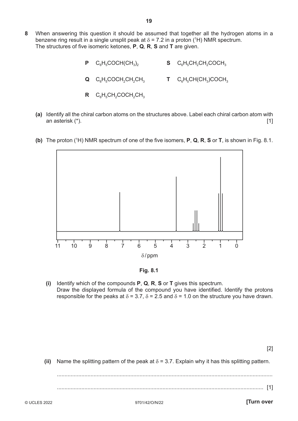 Cambridge A Level Chemistry 9701 2022 Oct/Nov Paper 4 · Variant 2 question paper, page 19 of 24