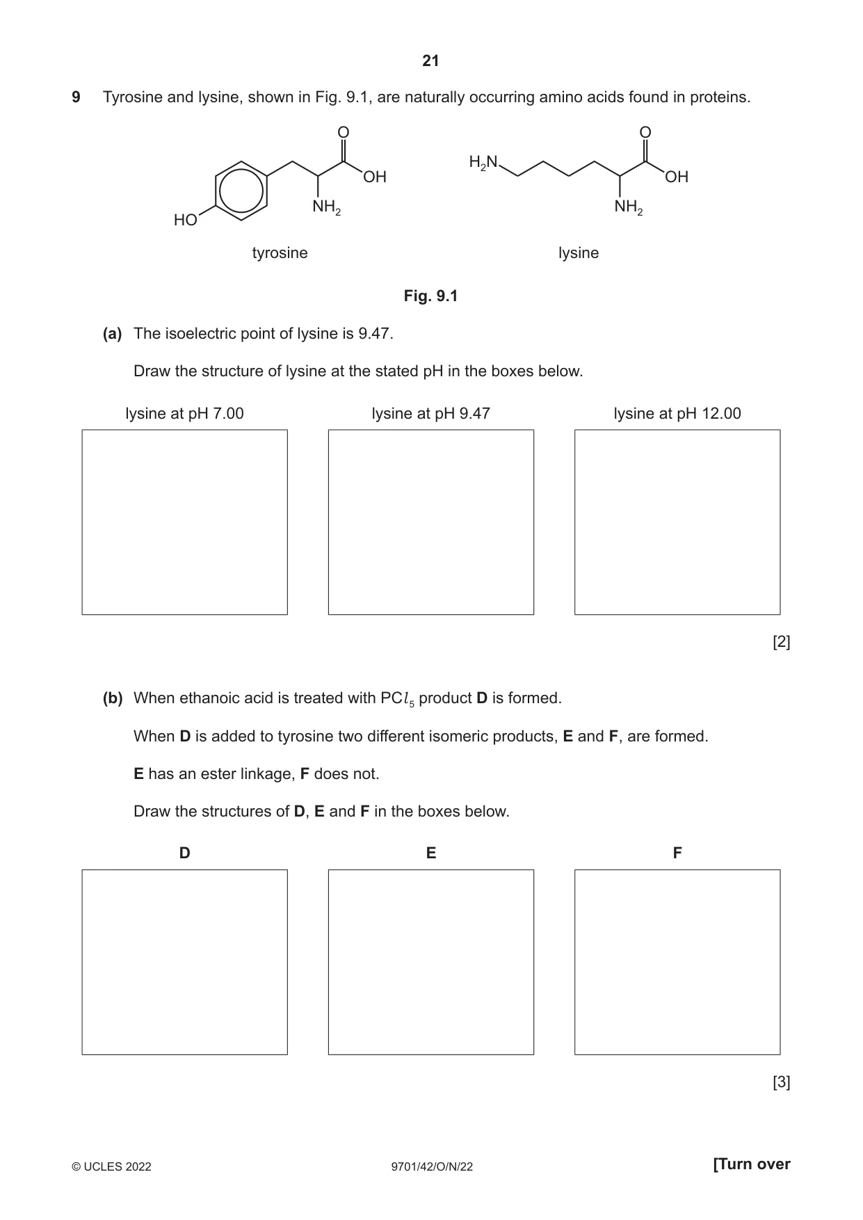 Cambridge A Level Chemistry 9701 2022 Oct/Nov Paper 4 · Variant 2 question paper, page 21 of 24