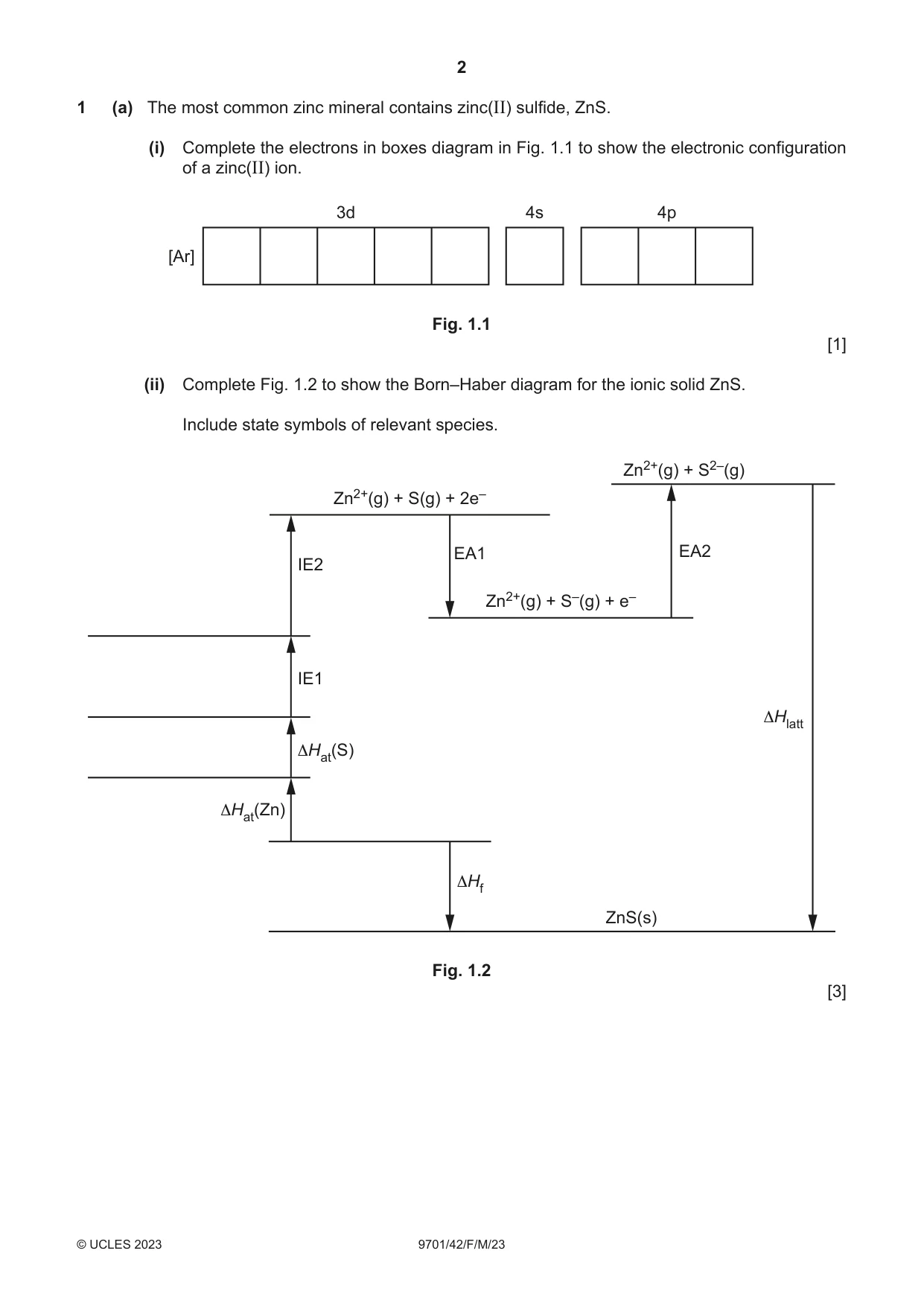 Cambridge A Level Chemistry 9701 2023 Feb/March Paper 4 · Variant 2 question paper, page 2 of 28