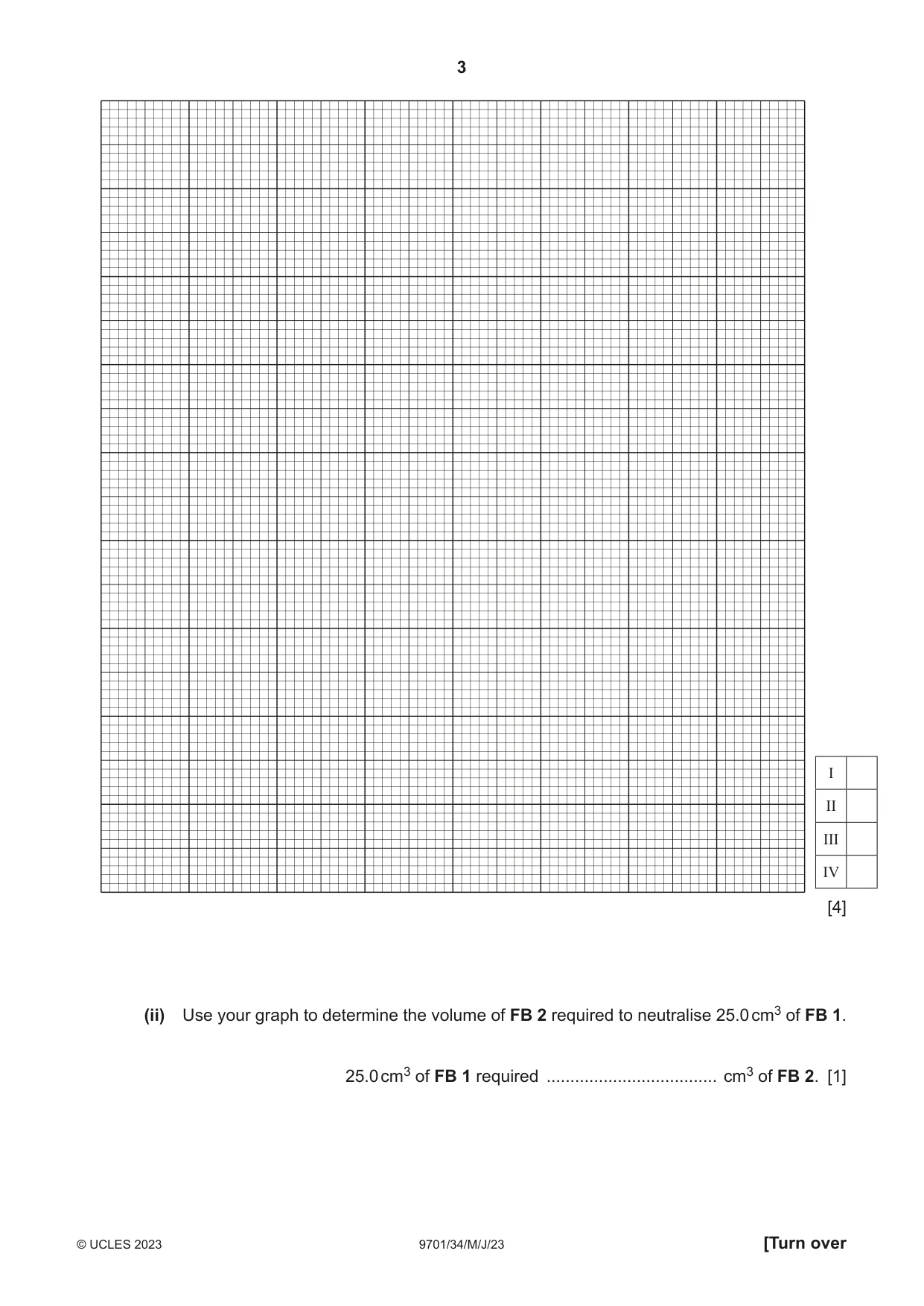 Cambridge A Level Chemistry 9701 2023 May/June Paper 3 · Variant 4 question paper, page 3 of 12