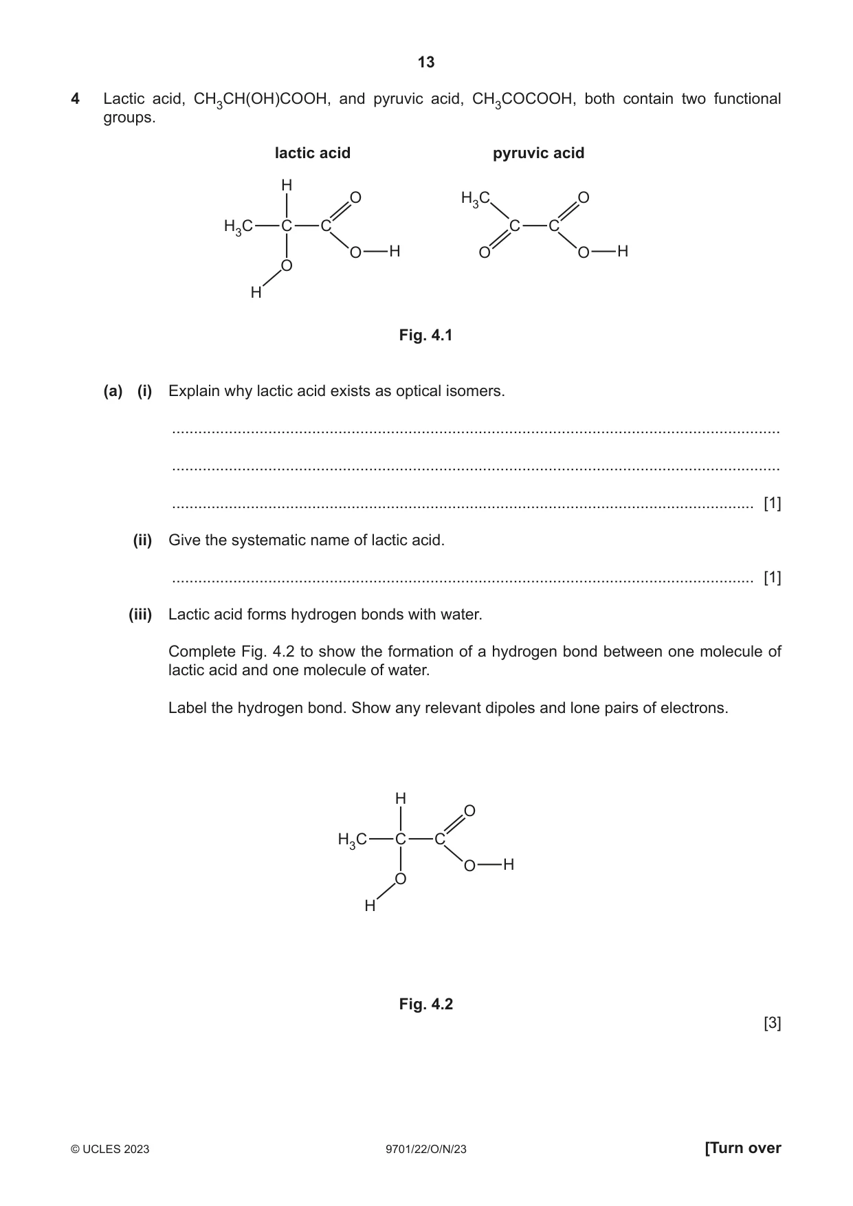 Cambridge A Level Chemistry 9701 2023 Oct/Nov Paper 2 · Variant 2 question paper, page 13 of 20