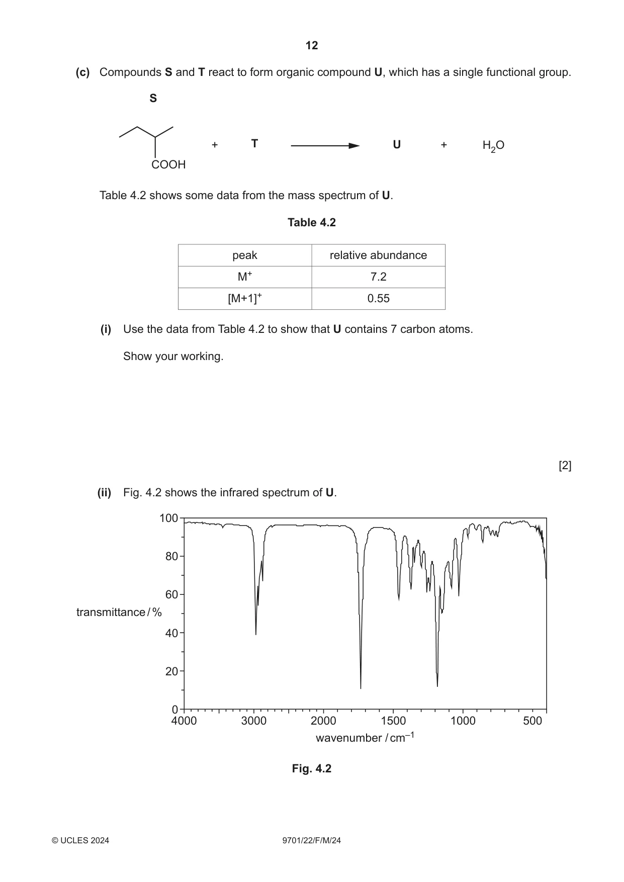 Cambridge A Level Chemistry 9701 2024 Feb/March Paper 2 · Variant 2 question paper, page 12 of 16