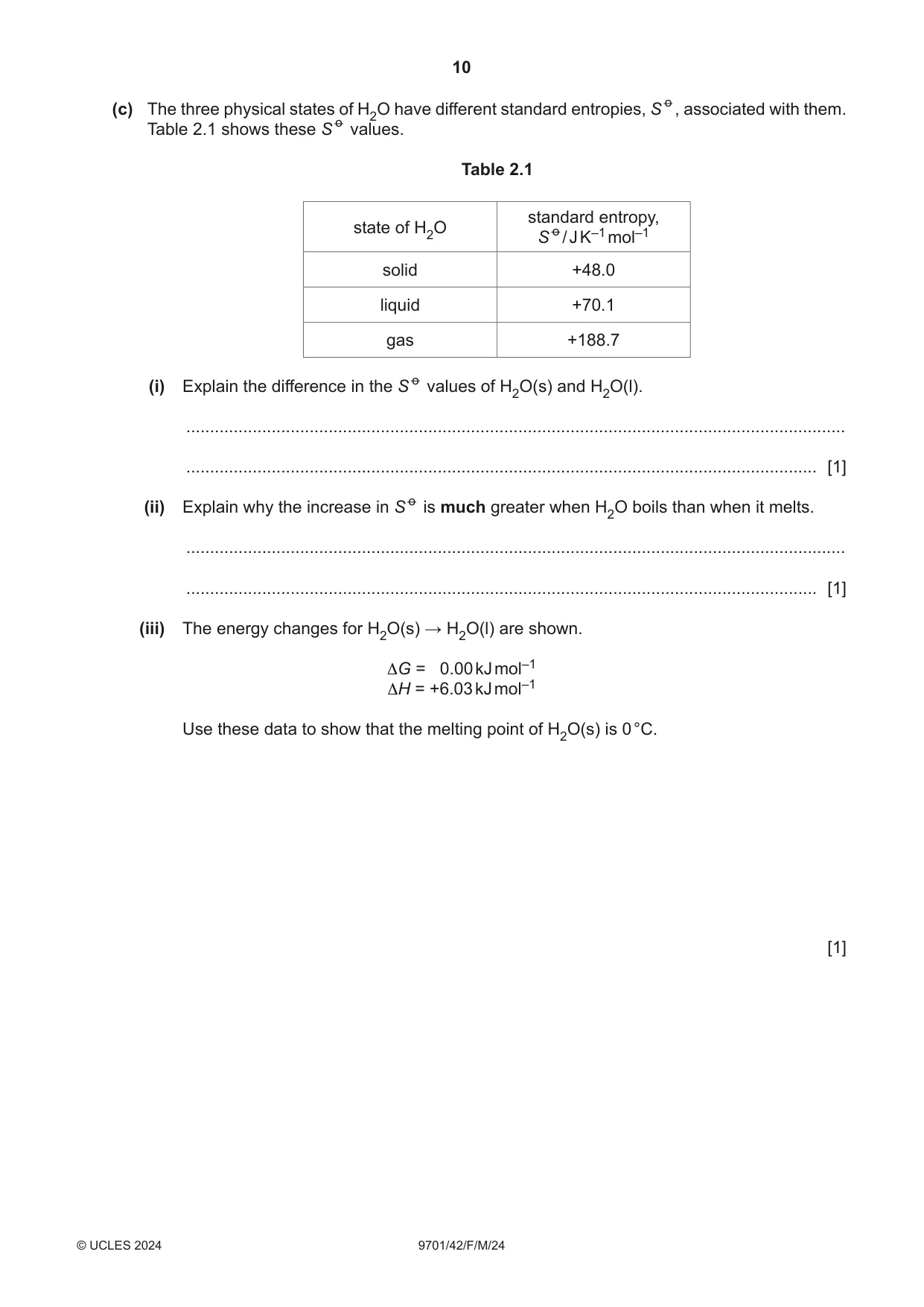 Cambridge A Level Chemistry 9701 2024 Feb/March Paper 4 · Variant 2 question paper, page 10 of 28