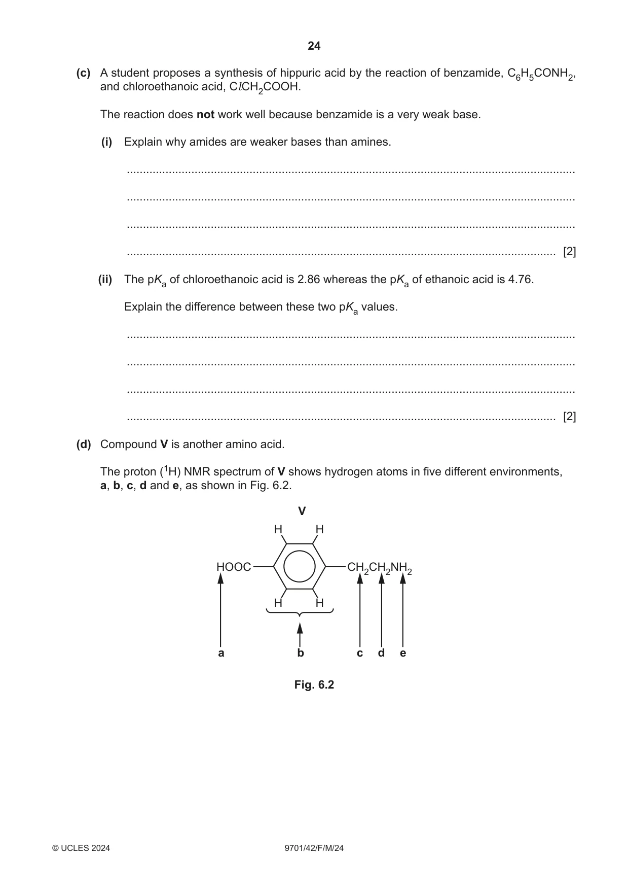 Cambridge A Level Chemistry 9701 2024 Feb/March Paper 4 · Variant 2 question paper, page 24 of 28