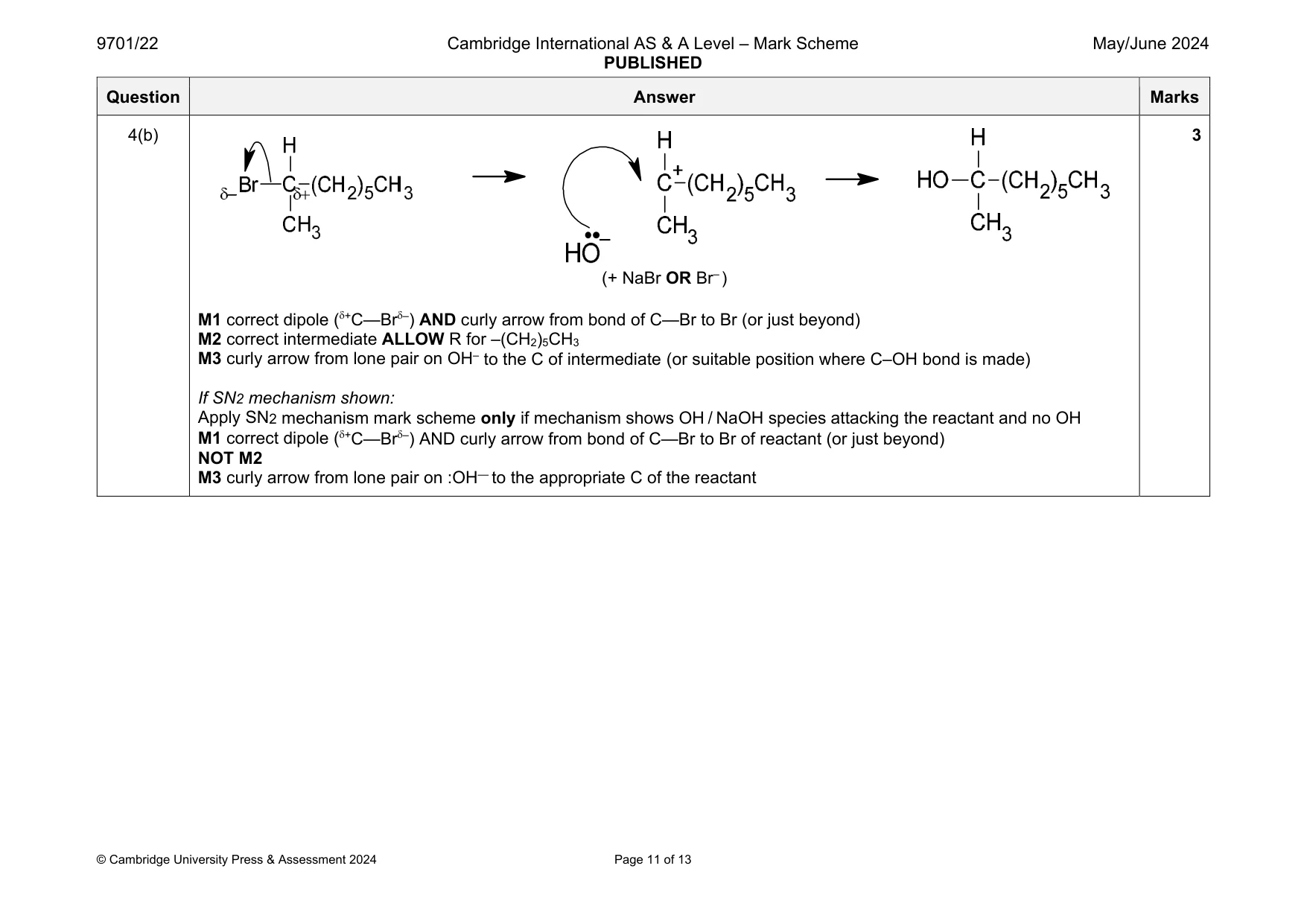 Mark scheme, page 11 of 13