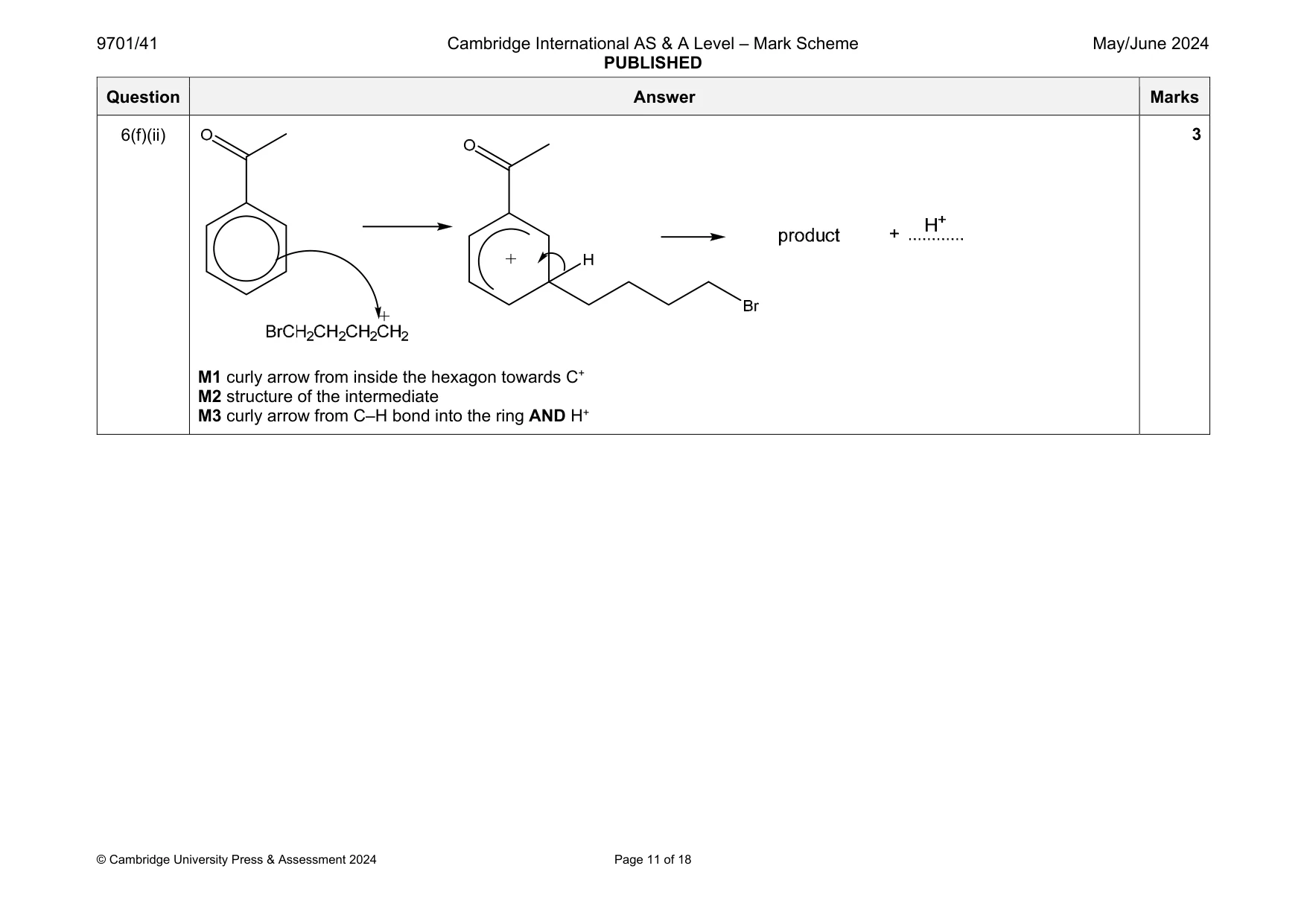 Mark scheme, page 11 of 18