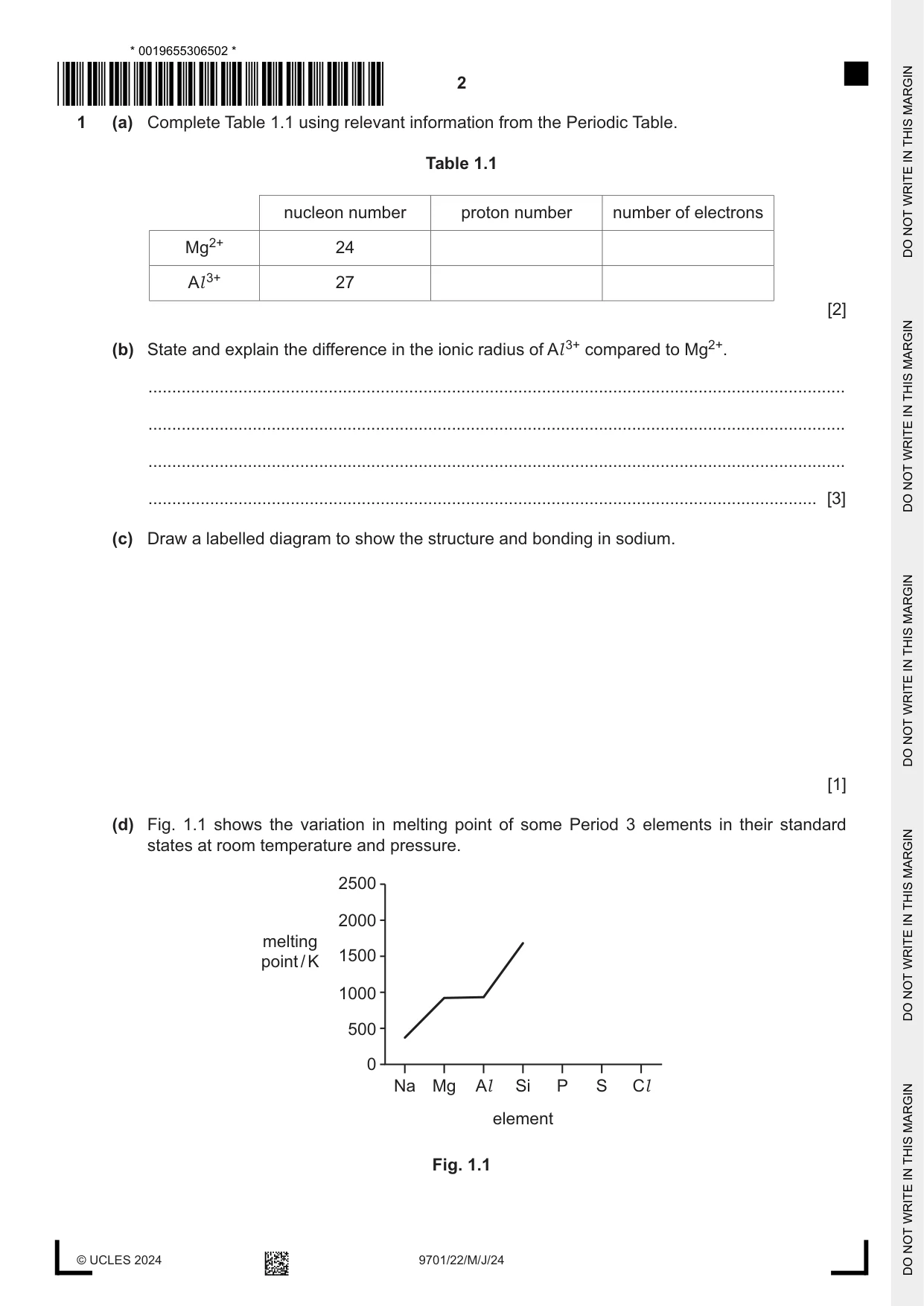 Cambridge A Level Chemistry 9701 2024 May/June Paper 2 · Variant 2 question paper, page 2 of 16