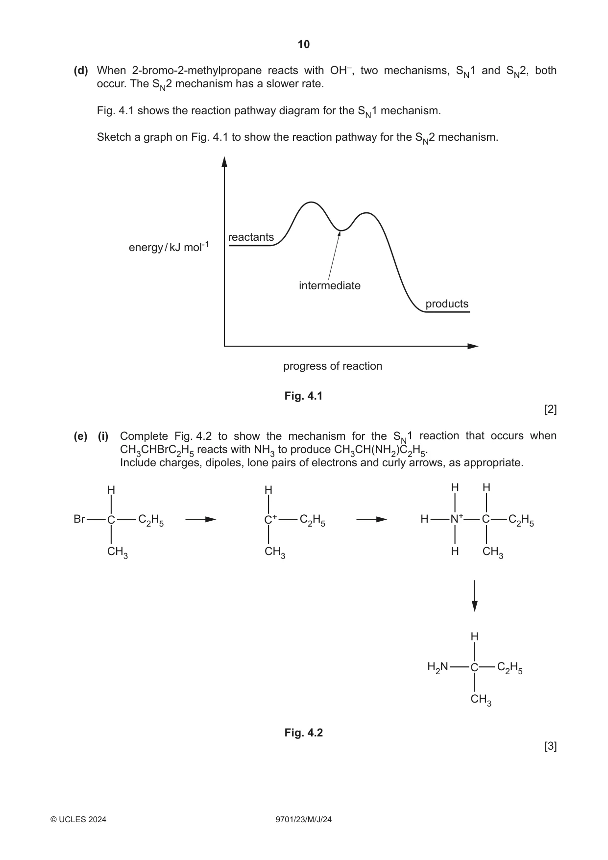 Cambridge A Level Chemistry 9701 2024 May/June Paper 2 · Variant 3 question paper, page 10 of 16