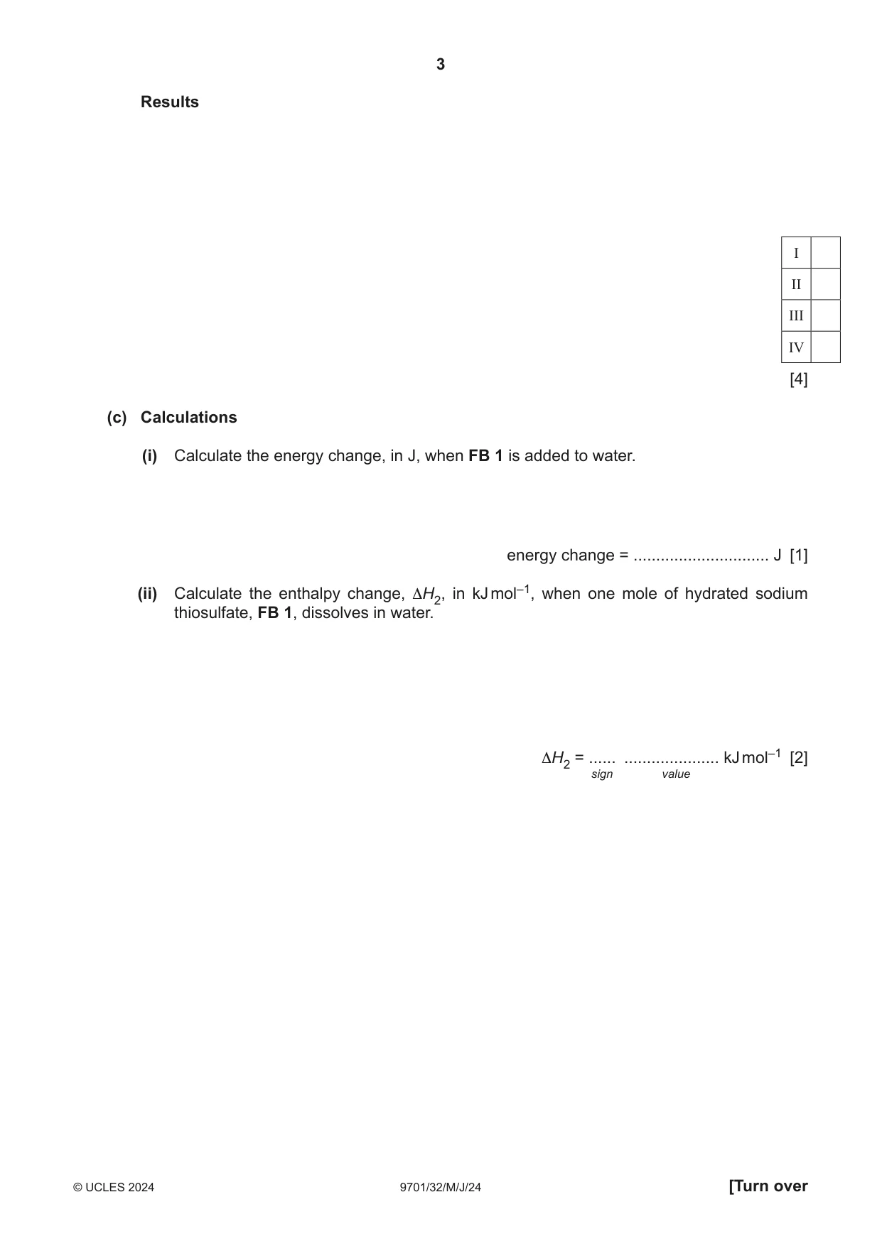 Cambridge A Level Chemistry 9701 2024 May/June Paper 3 · Variant 2 question paper, page 3 of 16