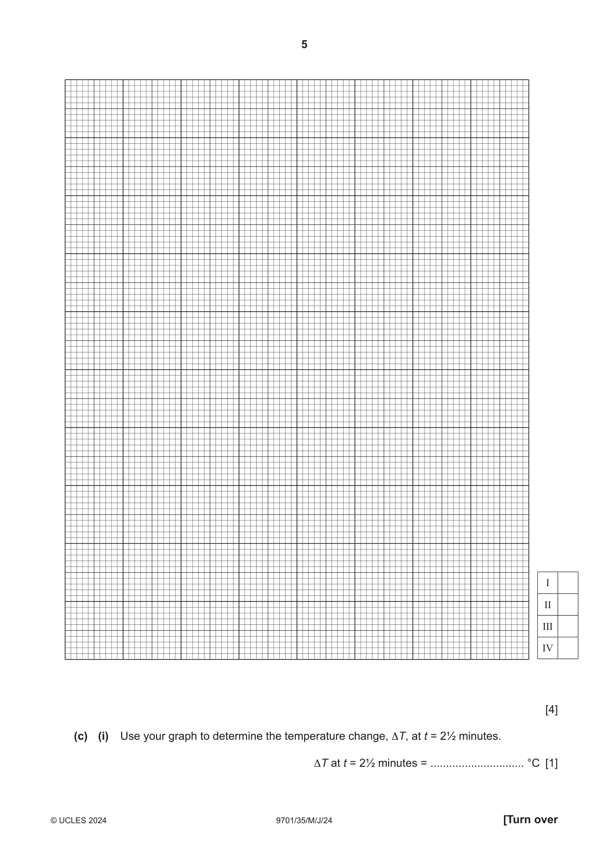 Cambridge A Level Chemistry 9701 2024 May/June Paper 3 · Variant 5 question paper, page 5 of 12