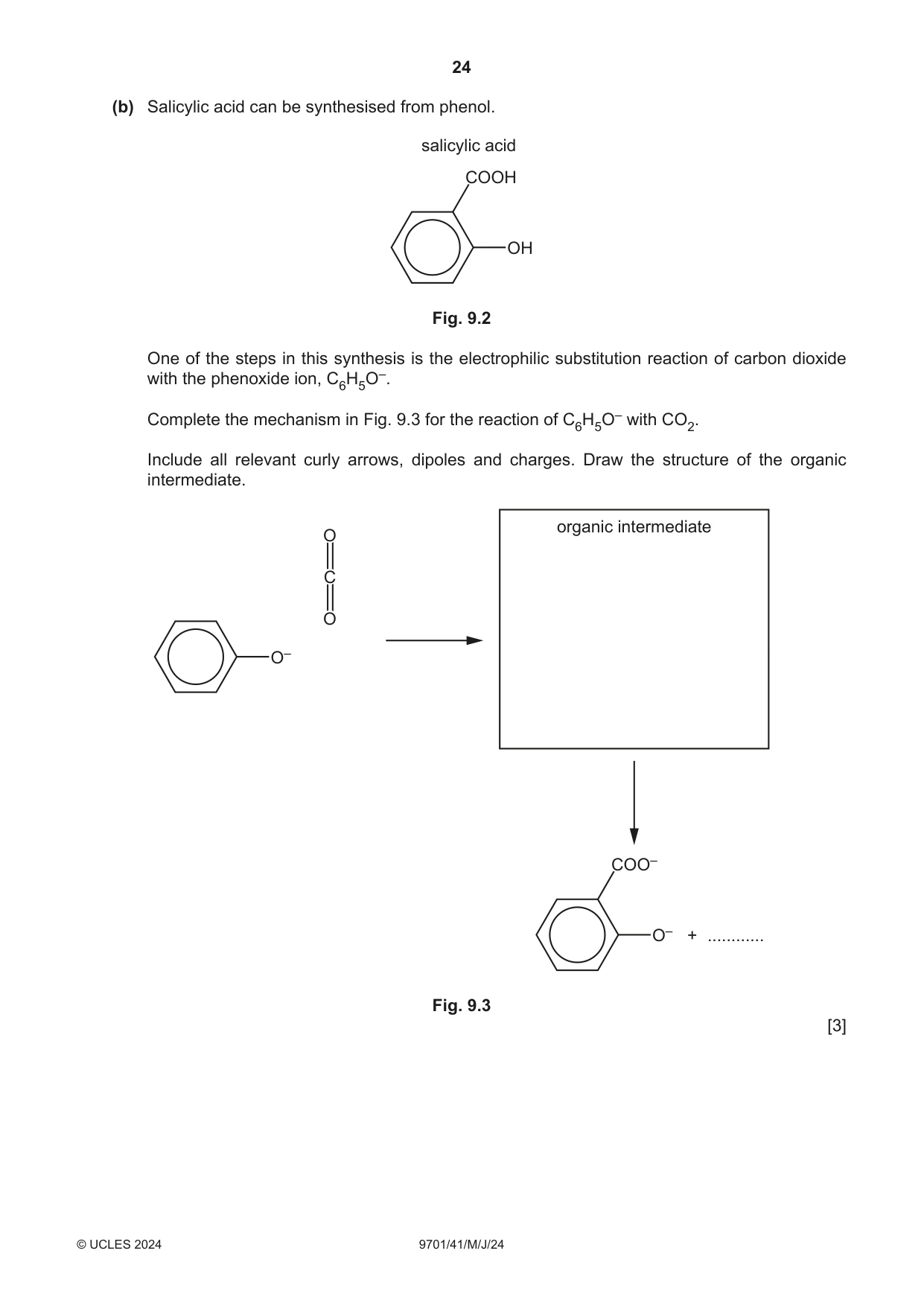 Cambridge A Level Chemistry 9701 2024 May/June Paper 4 · Variant 1 question paper, page 24 of 28