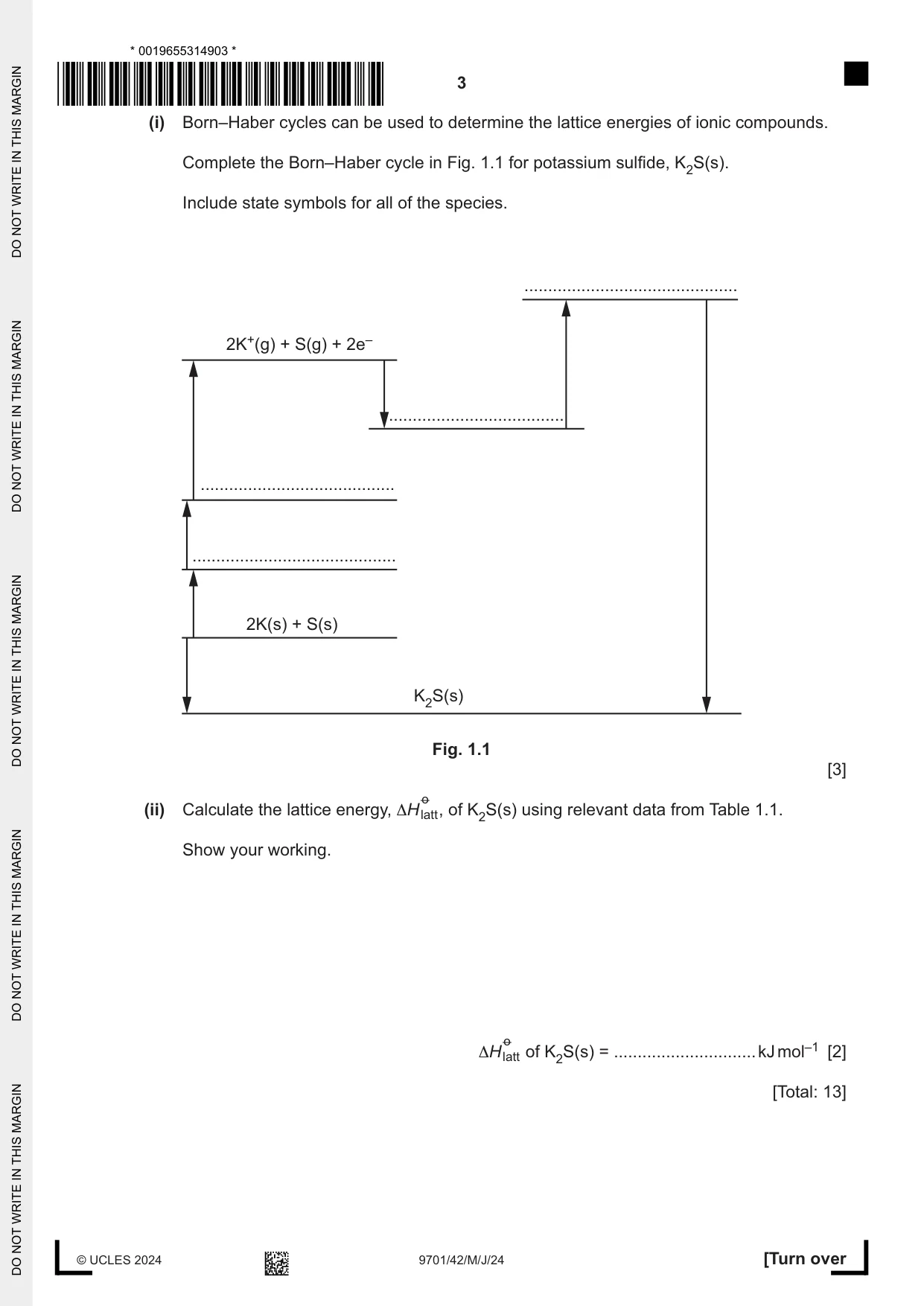 Cambridge A Level Chemistry 9701 2024 May/June Paper 4 · Variant 2 question paper, page 3 of 24
