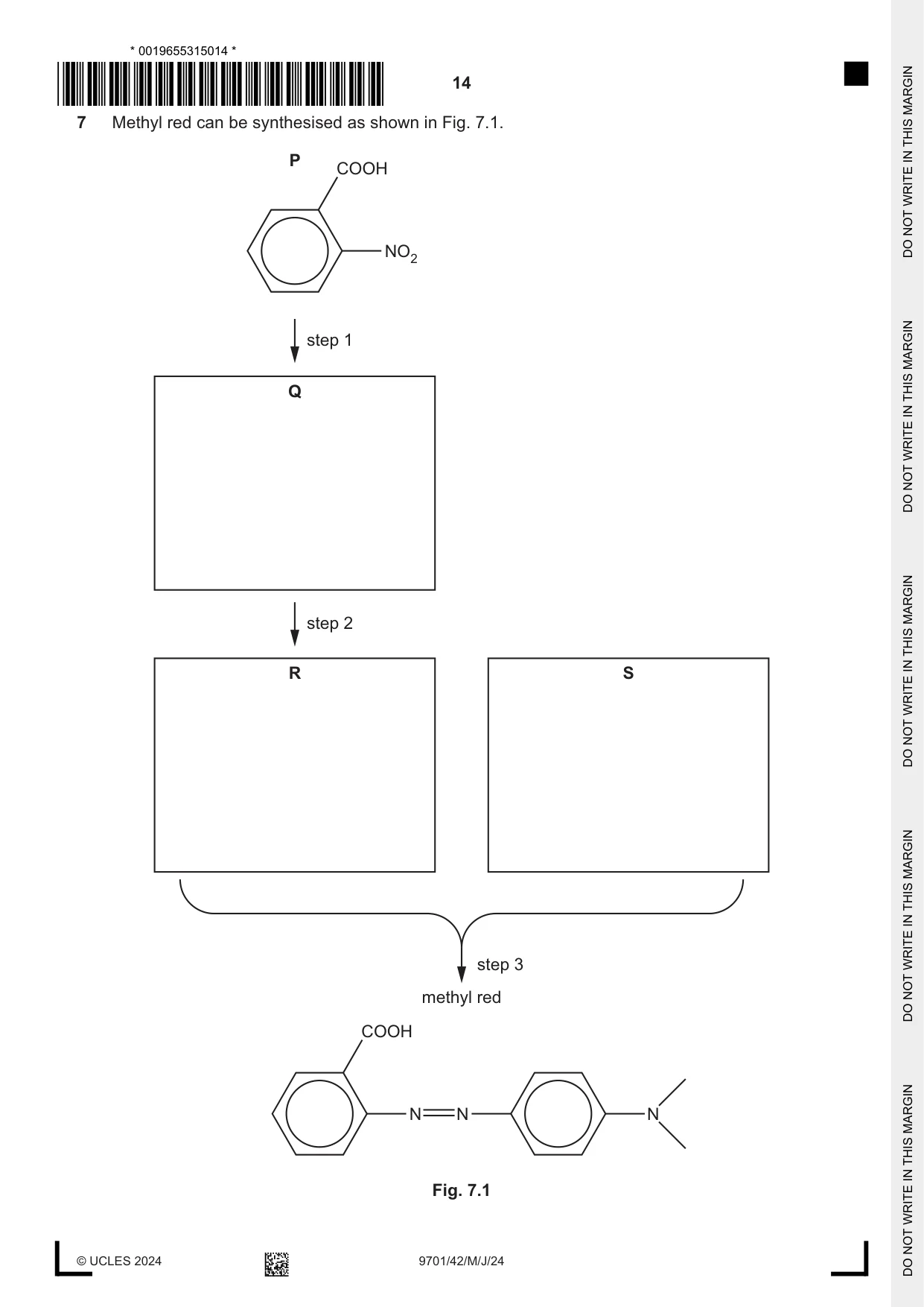 Cambridge A Level Chemistry 9701 2024 May/June Paper 4 · Variant 2 question paper, page 14 of 24