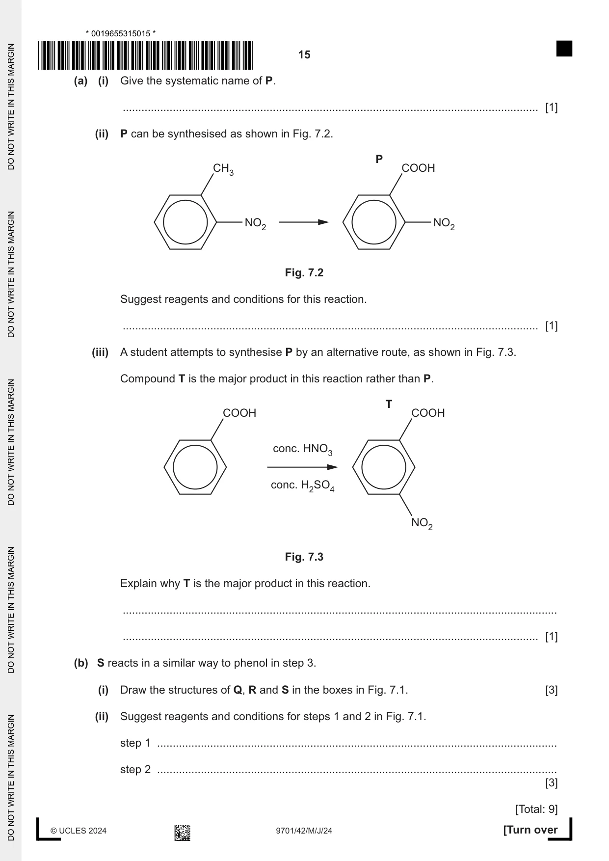 Cambridge A Level Chemistry 9701 2024 May/June Paper 4 · Variant 2 question paper, page 15 of 24