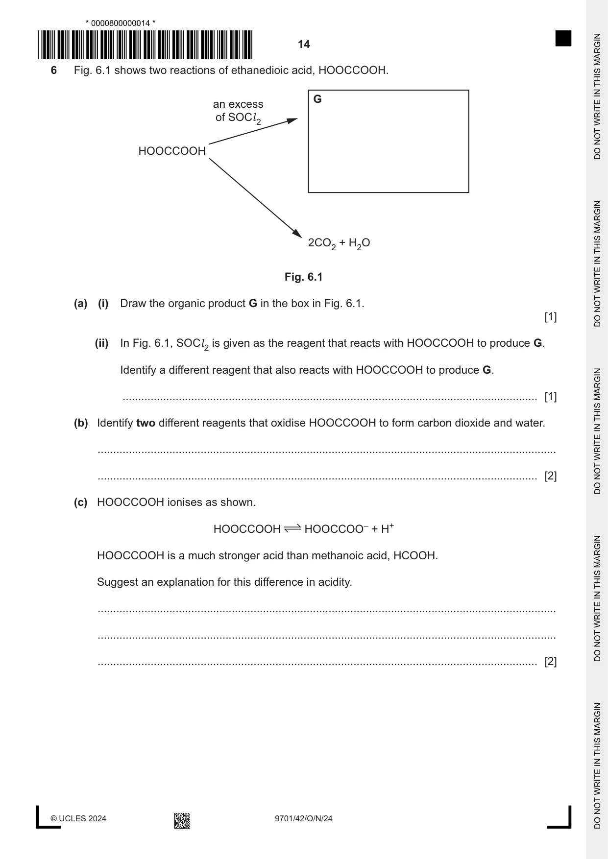 Cambridge A Level Chemistry 9701 2024 Oct/Nov Paper 4 · Variant 2 question paper, page 14 of 24