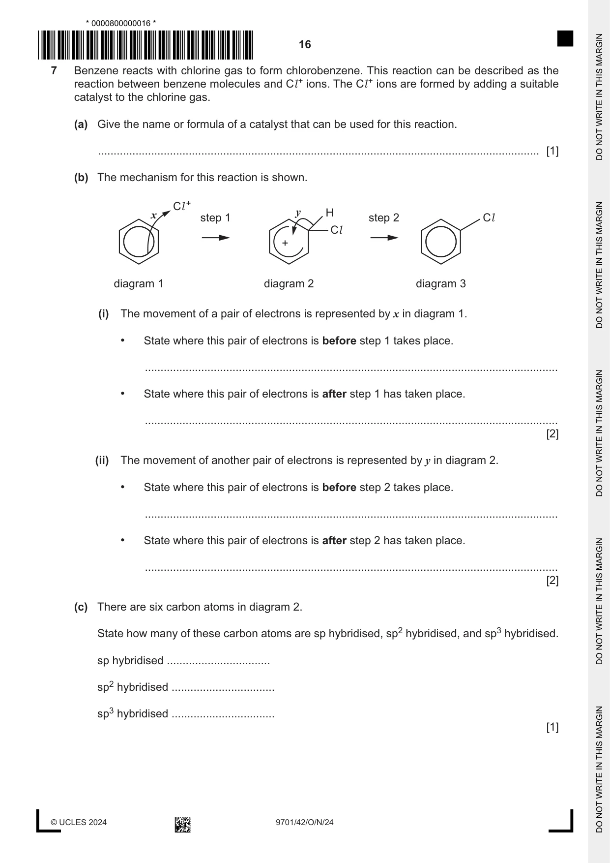 Cambridge A Level Chemistry 9701 2024 Oct/Nov Paper 4 · Variant 2 question paper, page 16 of 24
