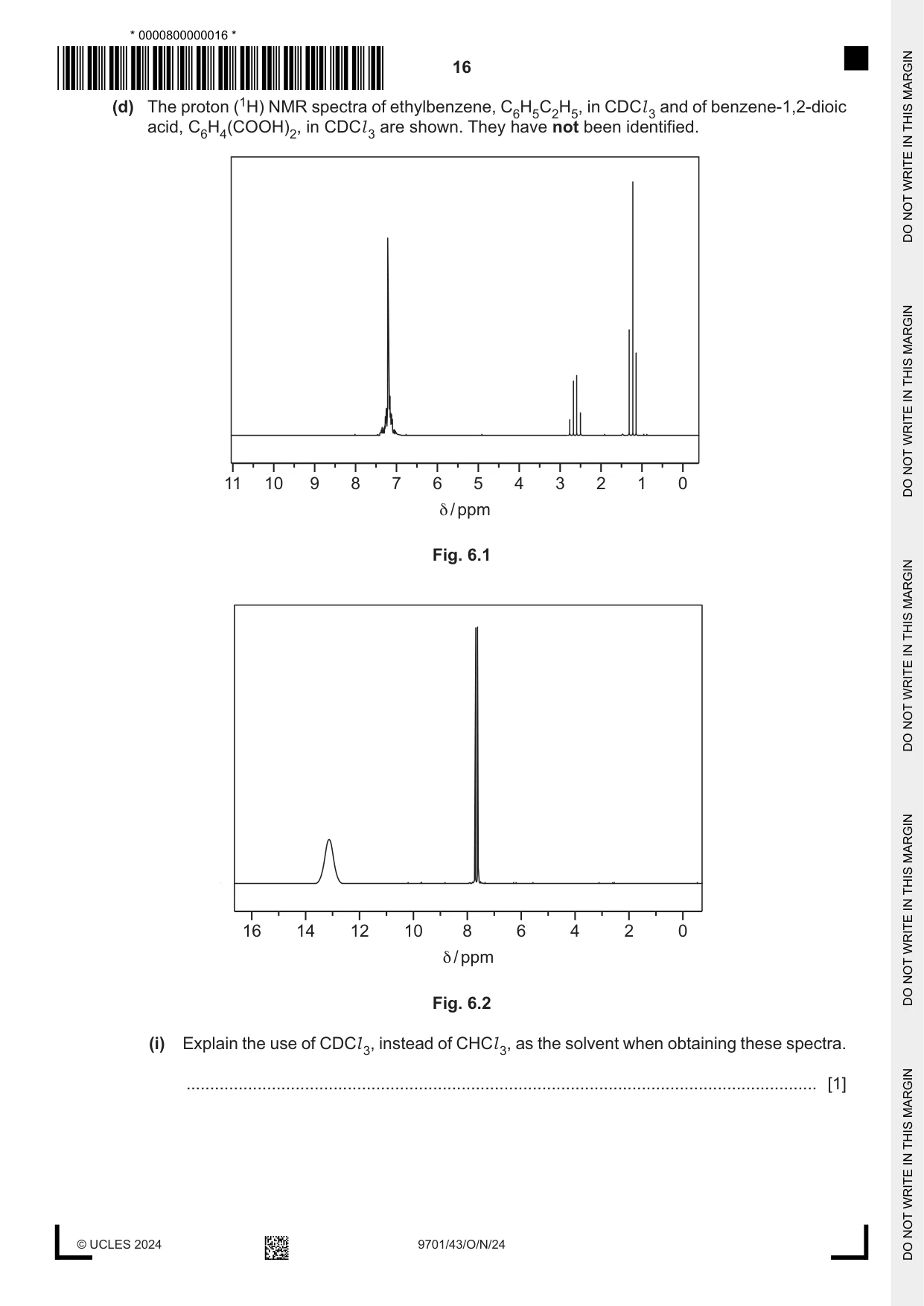 Cambridge A Level Chemistry 9701 2024 Oct/Nov Paper 4 · Variant 3 question paper, page 16 of 24