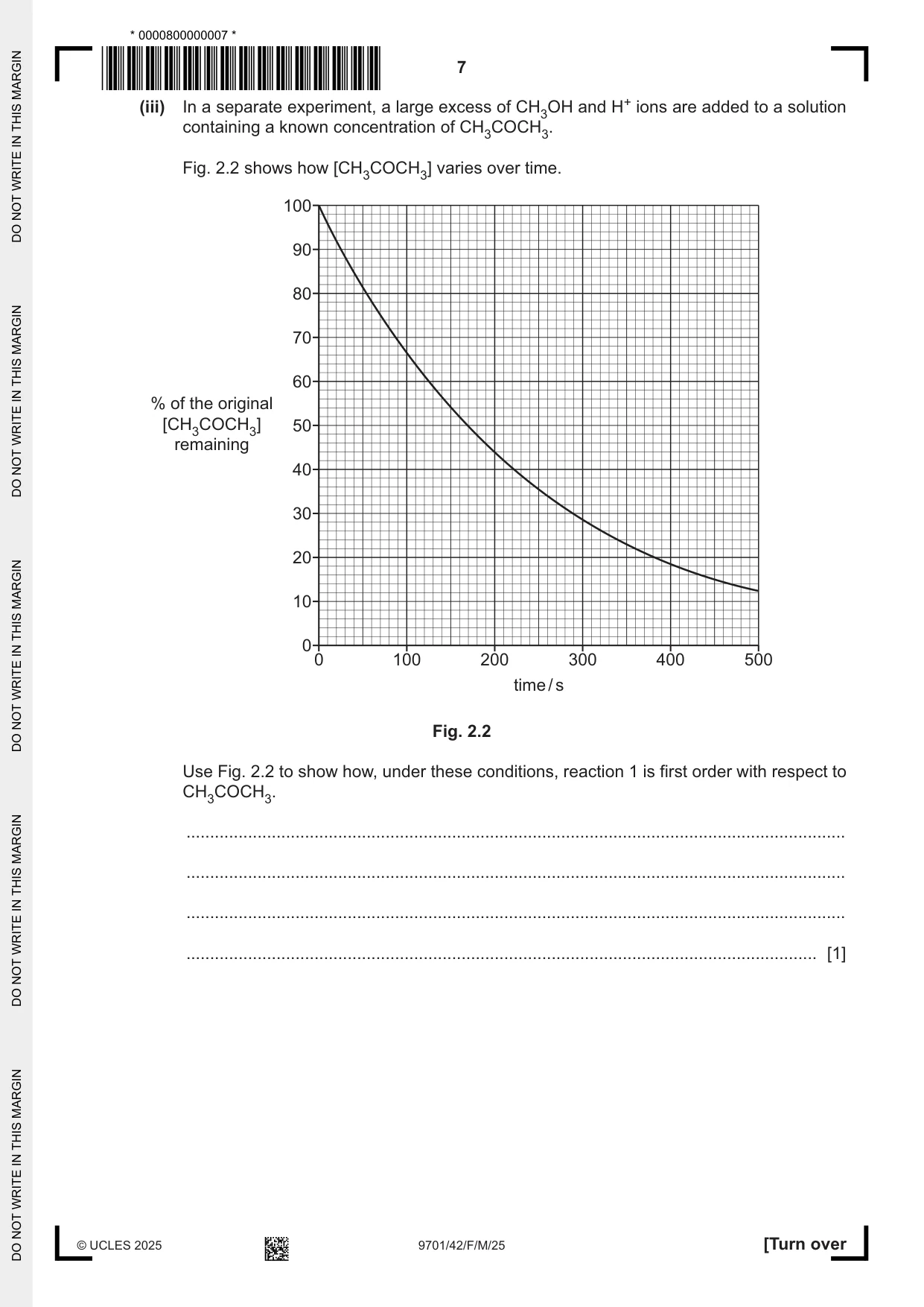 Cambridge A Level Chemistry 9701 2025 Feb/March Paper 4 · Variant 2 question paper, page 7 of 28
