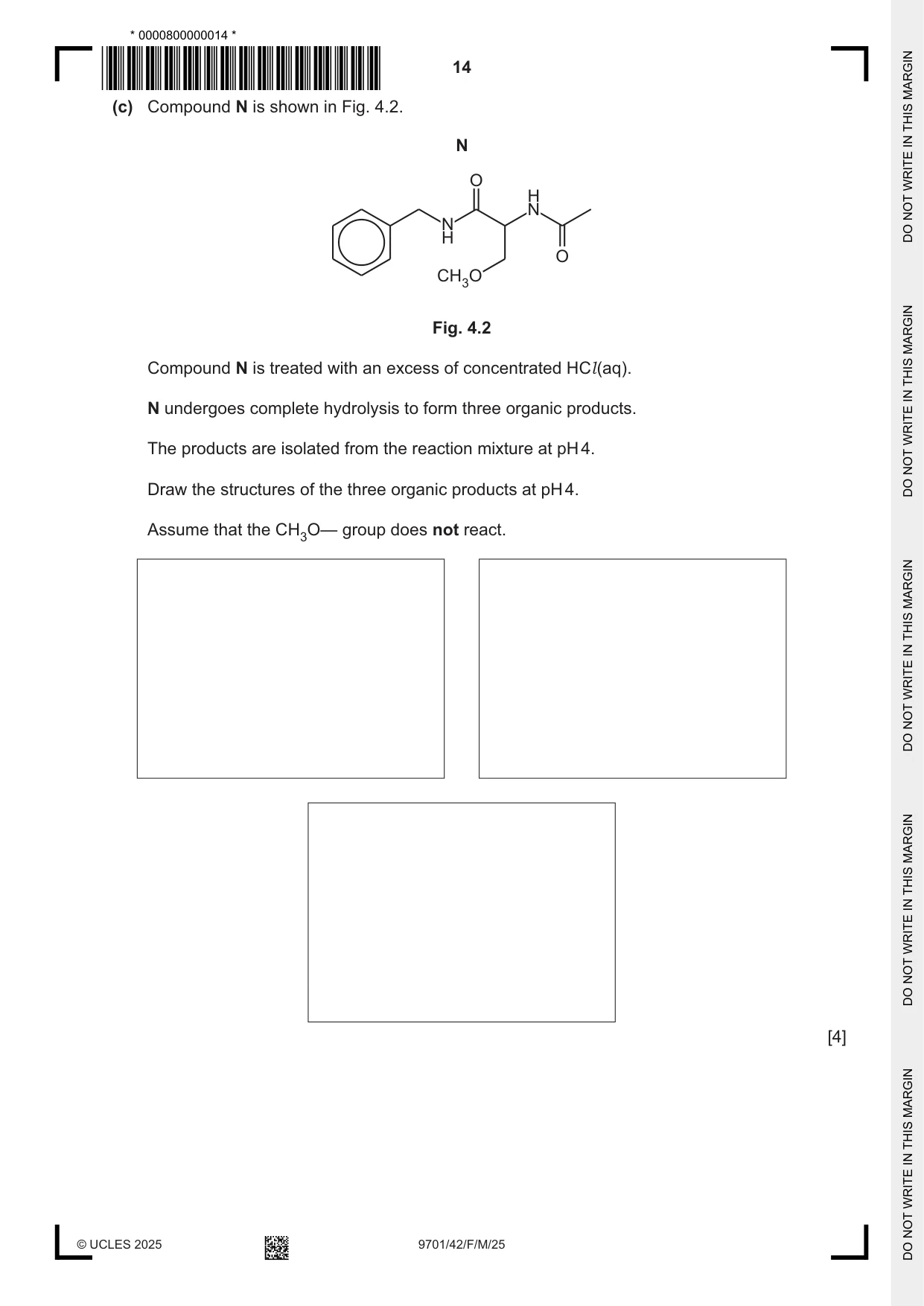 Cambridge A Level Chemistry 9701 2025 Feb/March Paper 4 · Variant 2 question paper, page 14 of 28
