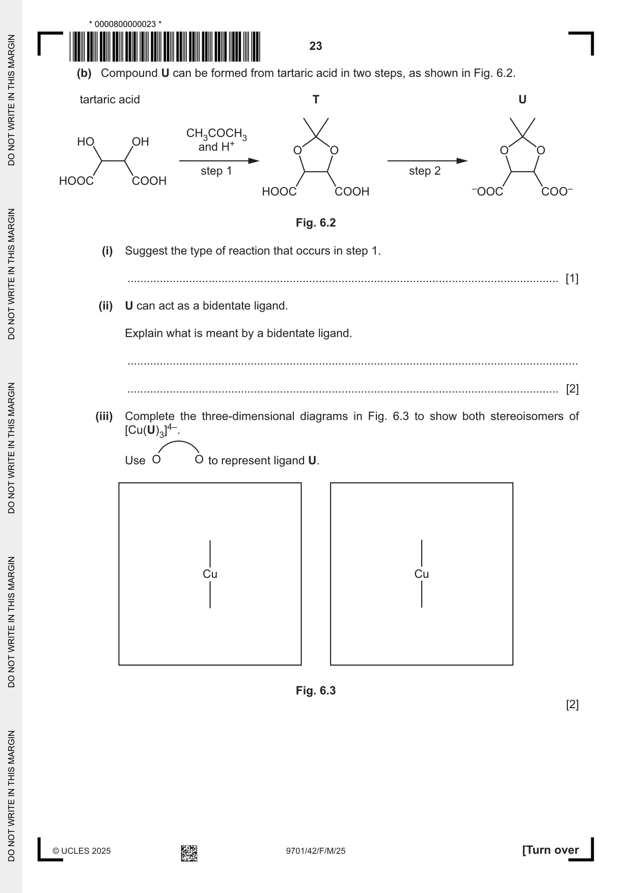 Cambridge A Level Chemistry 9701 2025 Feb/March Paper 4 · Variant 2 question paper, page 23 of 28