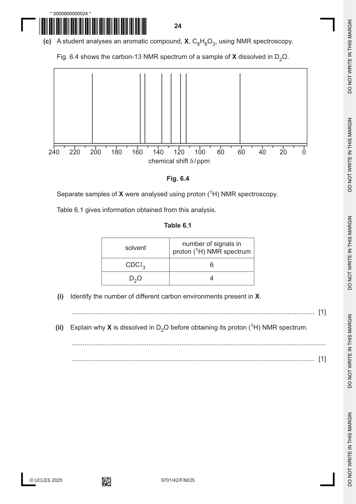 Cambridge A Level Chemistry 9701 2025 Feb/March Paper 4 · Variant 2 question paper, page 24 of 28
