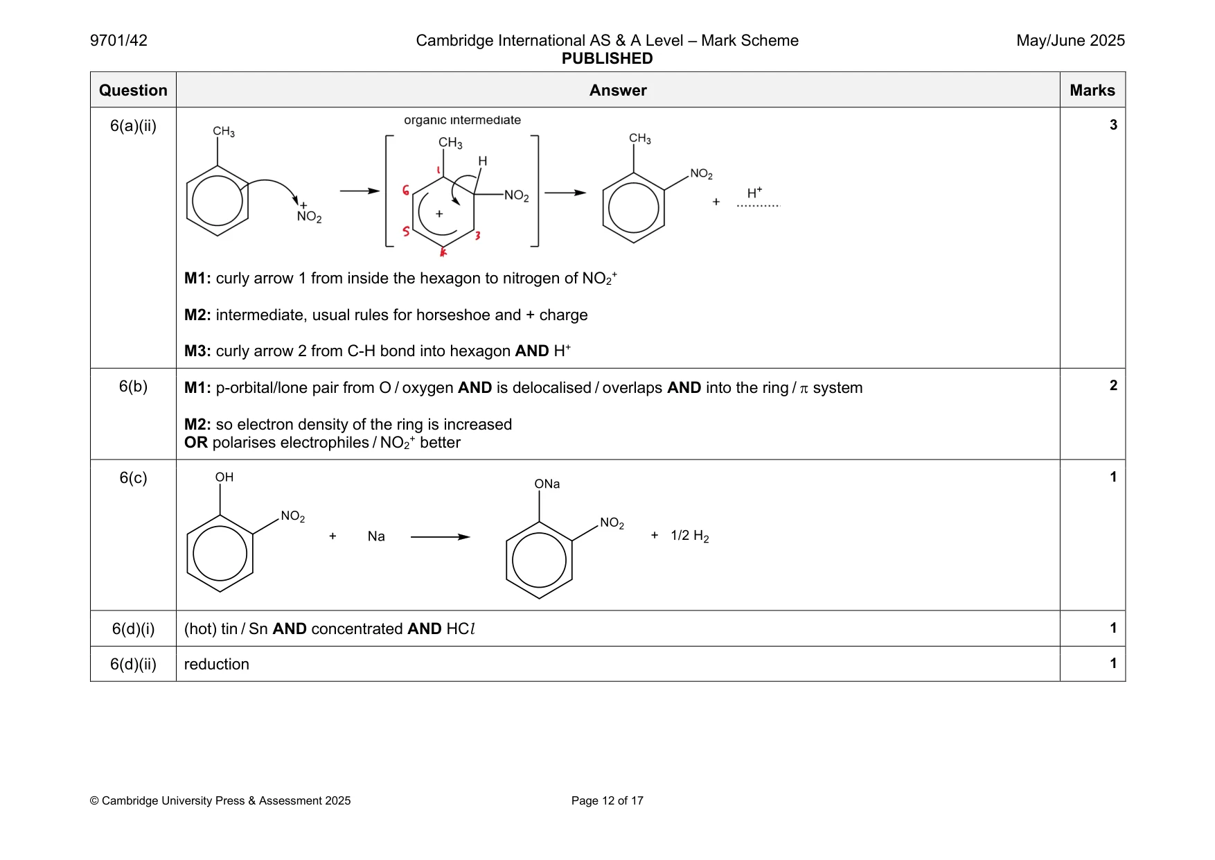 Mark scheme, page 12 of 17