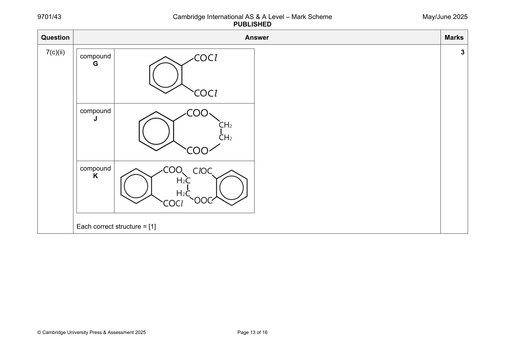 Mark scheme, page 13 of 16