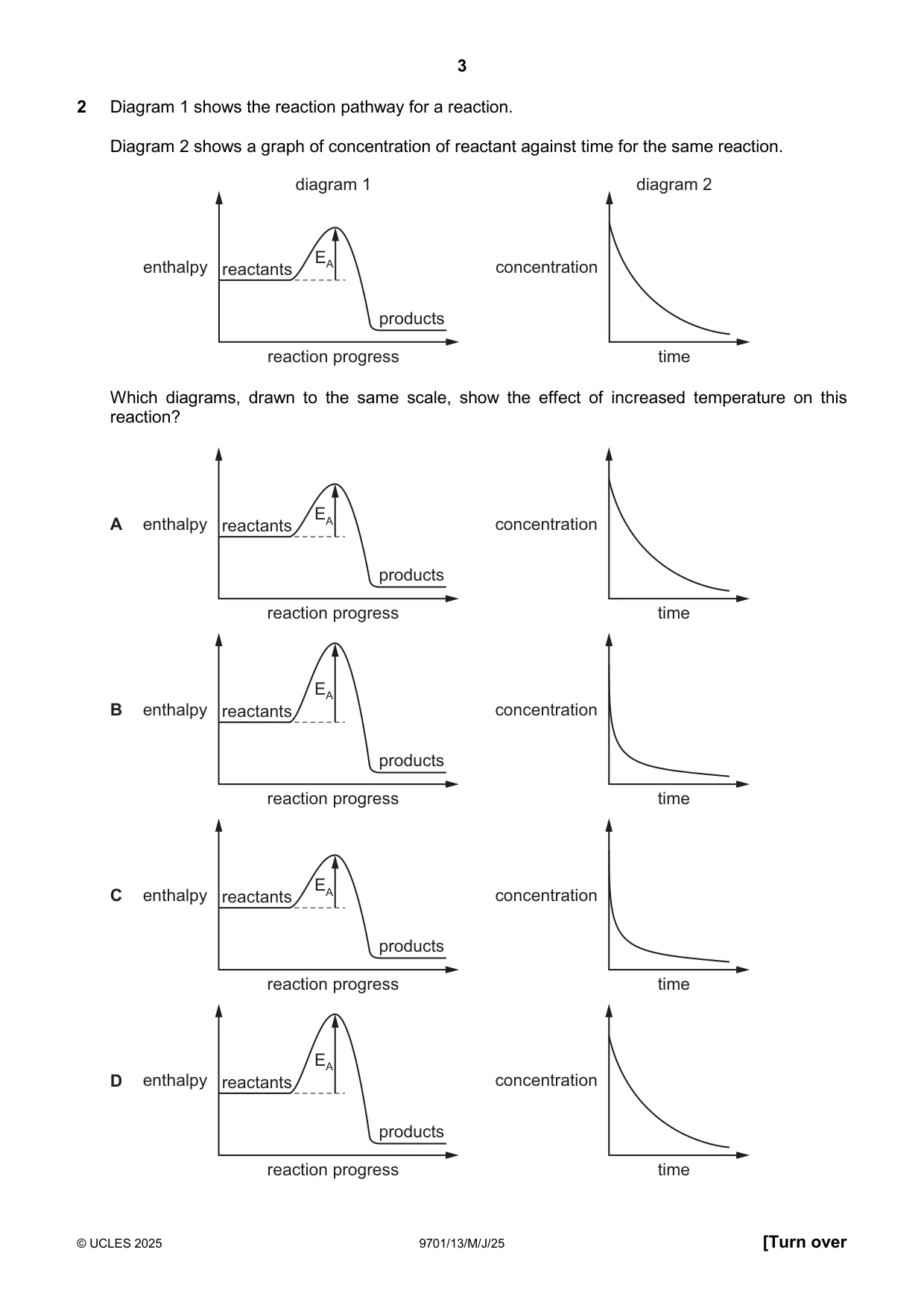 Cambridge A Level Chemistry 9701 2025 May/June Paper 1 · Variant 3 question paper, page 3 of 20