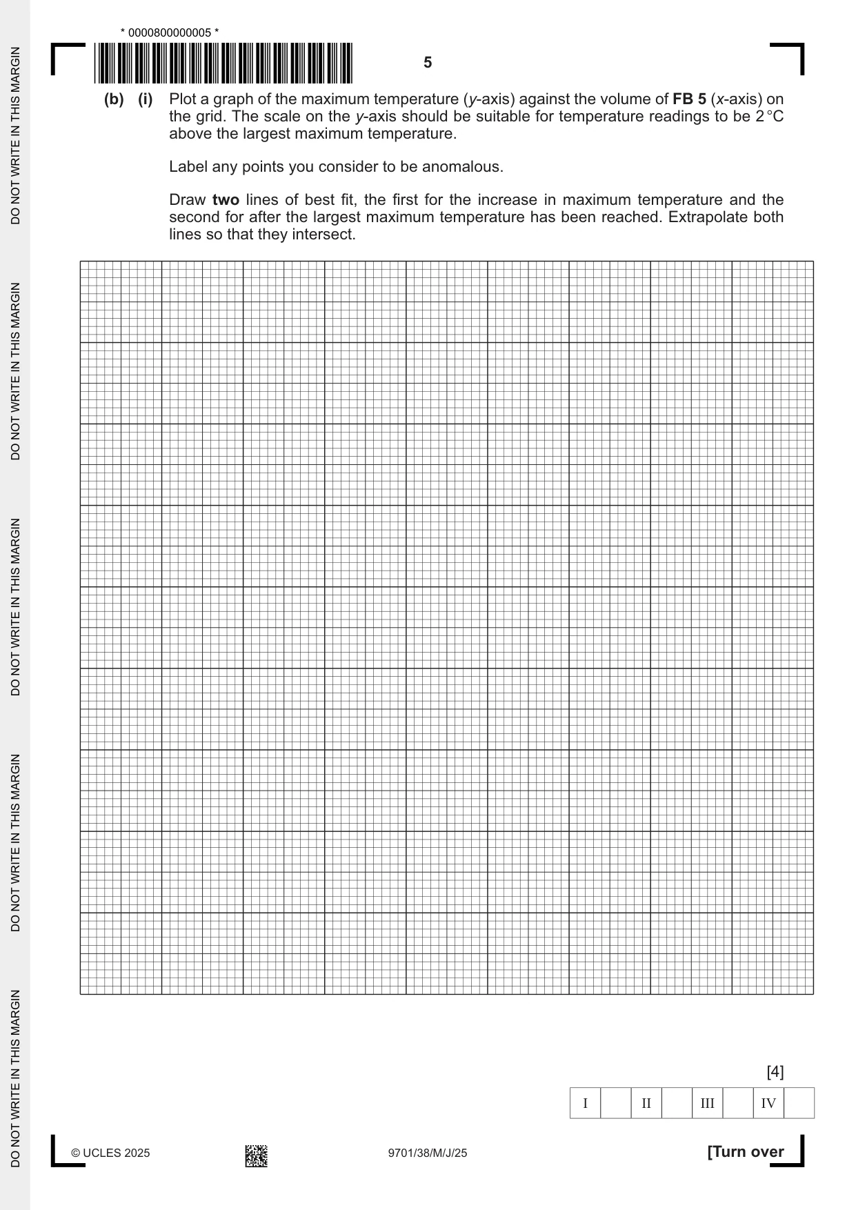 Cambridge A Level Chemistry 9701 2025 May/June Paper 3 · Variant 8 question paper, page 5 of 12