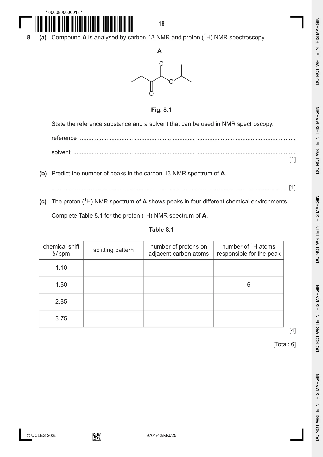 Cambridge A Level Chemistry 9701 2025 May/June Paper 4 · Variant 2 question paper, page 18 of 24