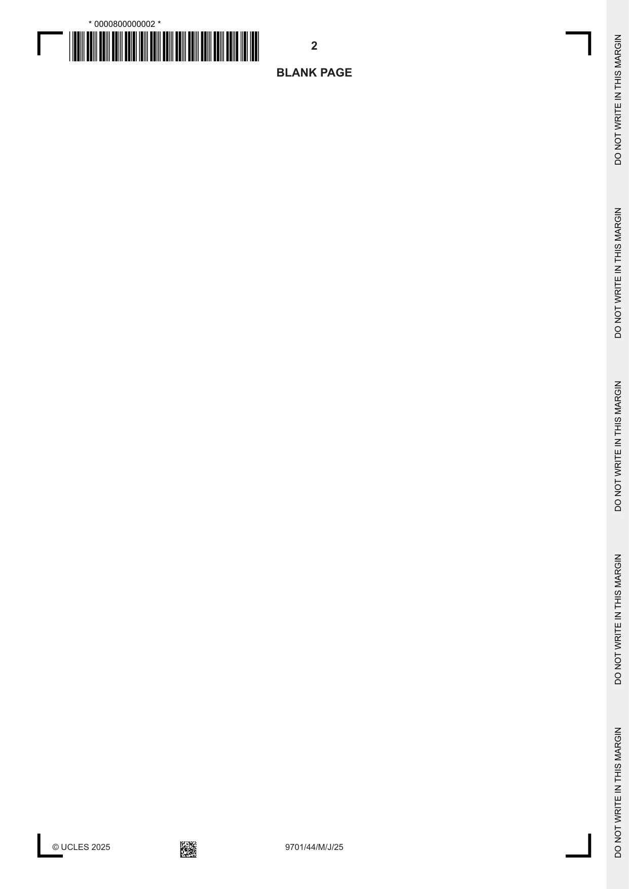 Cambridge A Level Chemistry 9701 2025 May/June Paper 4 · Variant 4 question paper, page 2 of 24