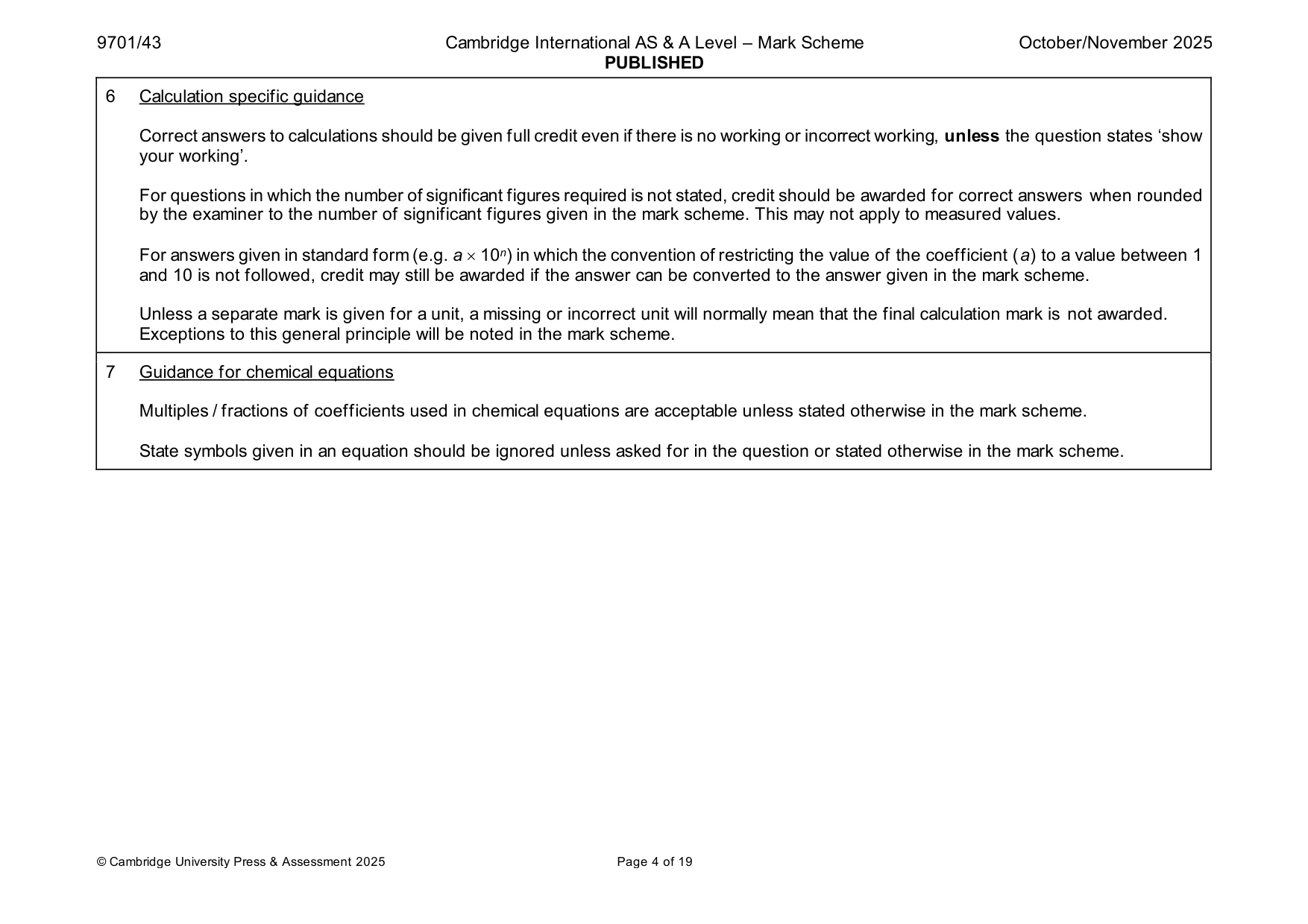 Mark scheme, page 4 of 19