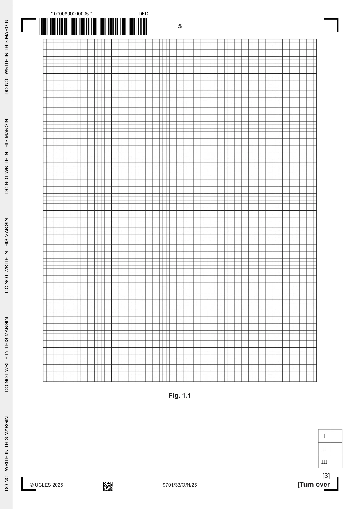 Cambridge A Level Chemistry 9701 2025 Oct/Nov Paper 3 · Variant 3 question paper, page 5 of 16