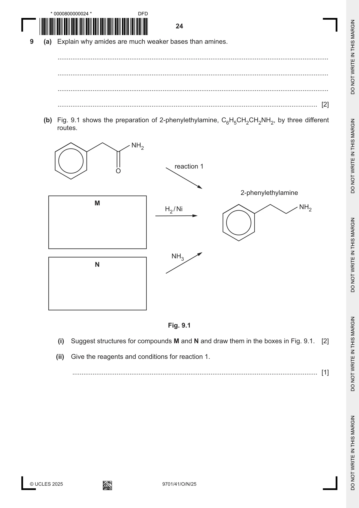 Cambridge A Level Chemistry 9701 2025 Oct/Nov Paper 4 · Variant 1 question paper, page 24 of 28