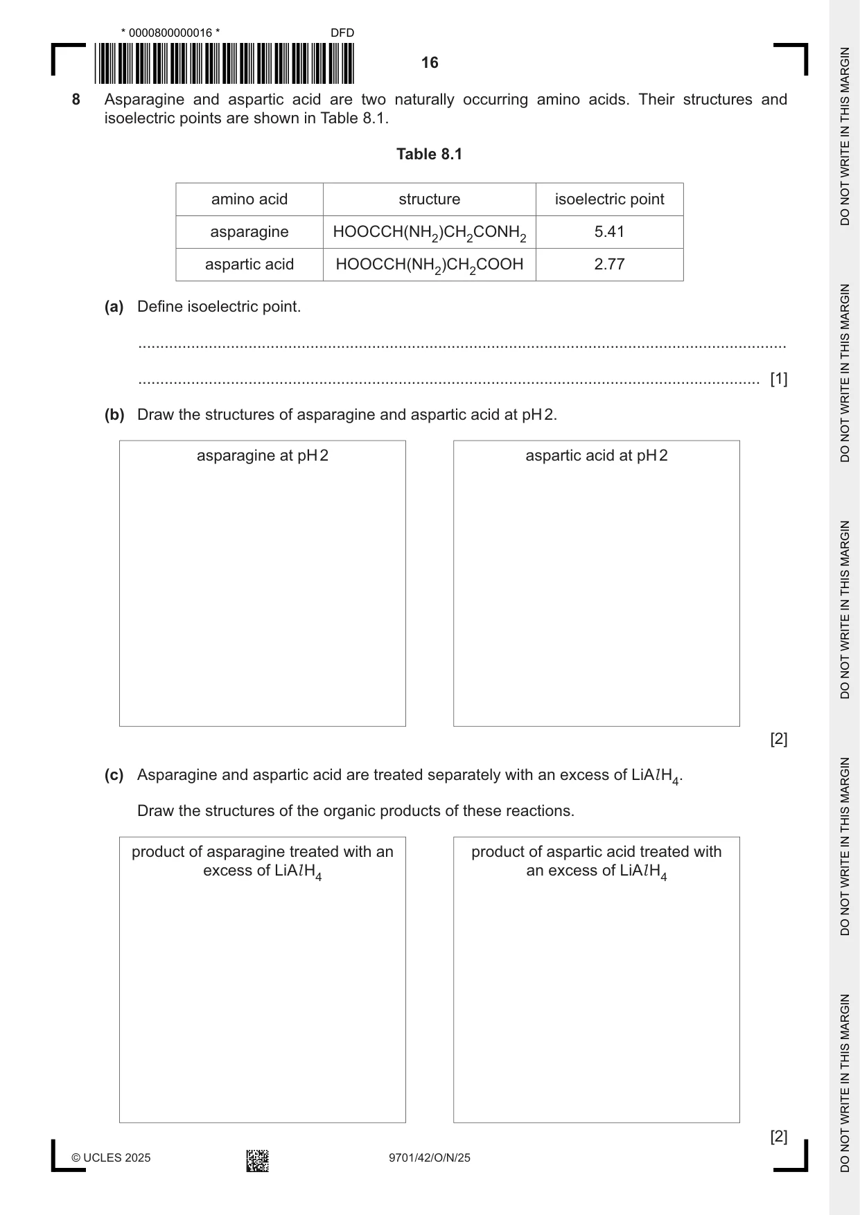 Cambridge A Level Chemistry 9701 2025 Oct/Nov Paper 4 · Variant 2 question paper, page 16 of 24