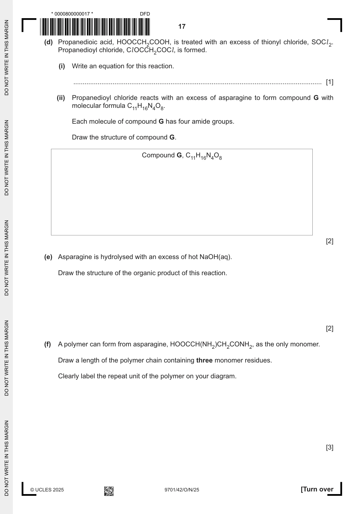 Cambridge A Level Chemistry 9701 2025 Oct/Nov Paper 4 · Variant 2 question paper, page 17 of 24