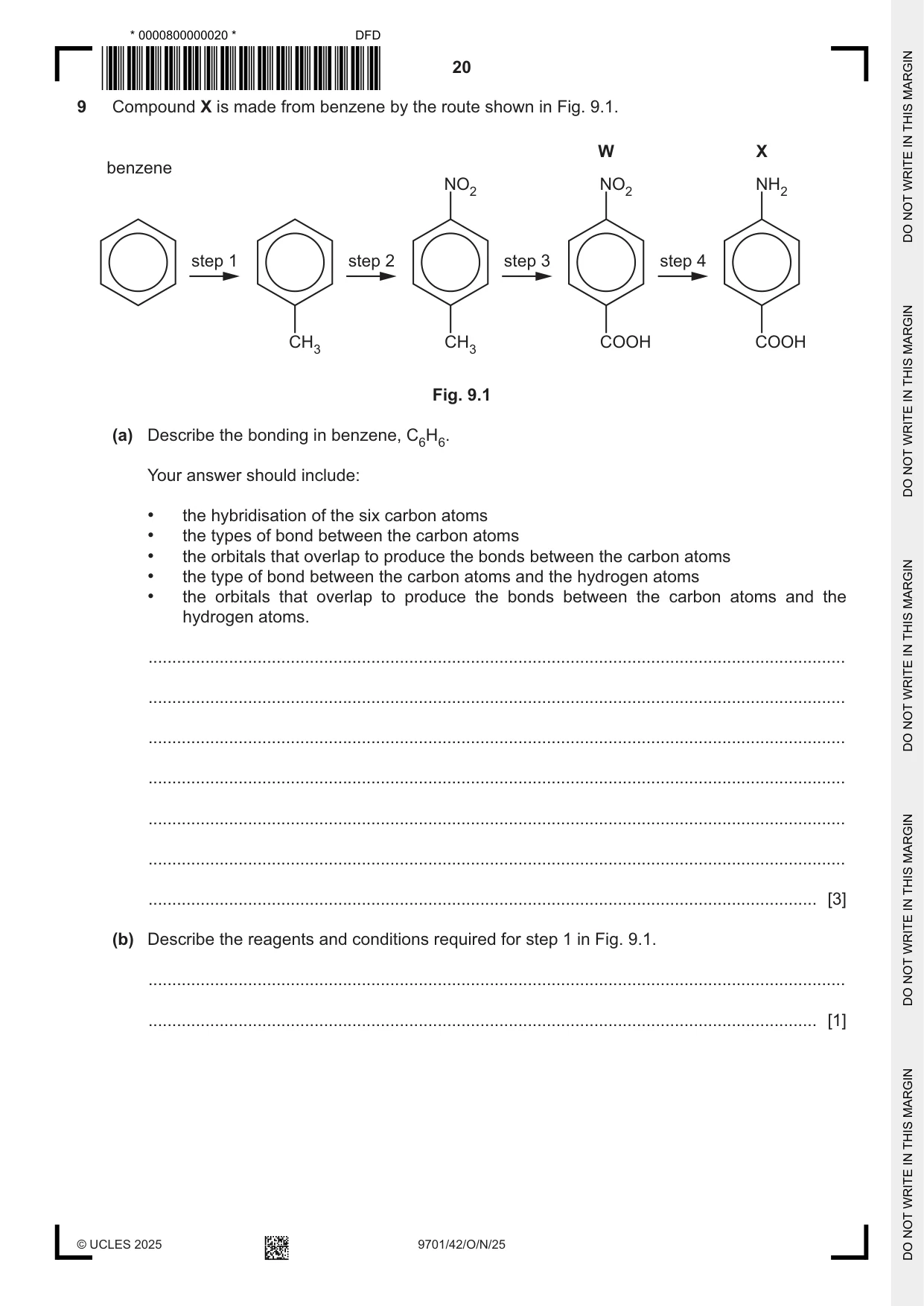 Cambridge A Level Chemistry 9701 2025 Oct/Nov Paper 4 · Variant 2 question paper, page 20 of 24